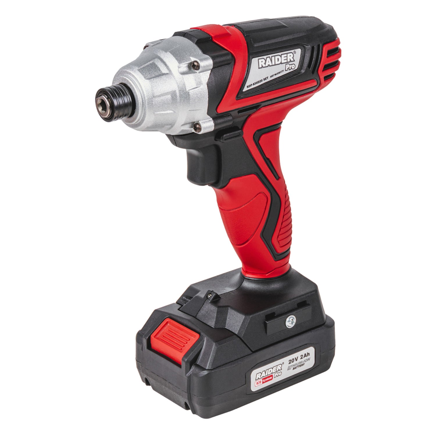 ÜTVEFÚRÓ ÉS CSAVAROZÓ AKKUMULÁTORRAL 1/4" HEX 140 NM 20V 2Ah RAIDER
