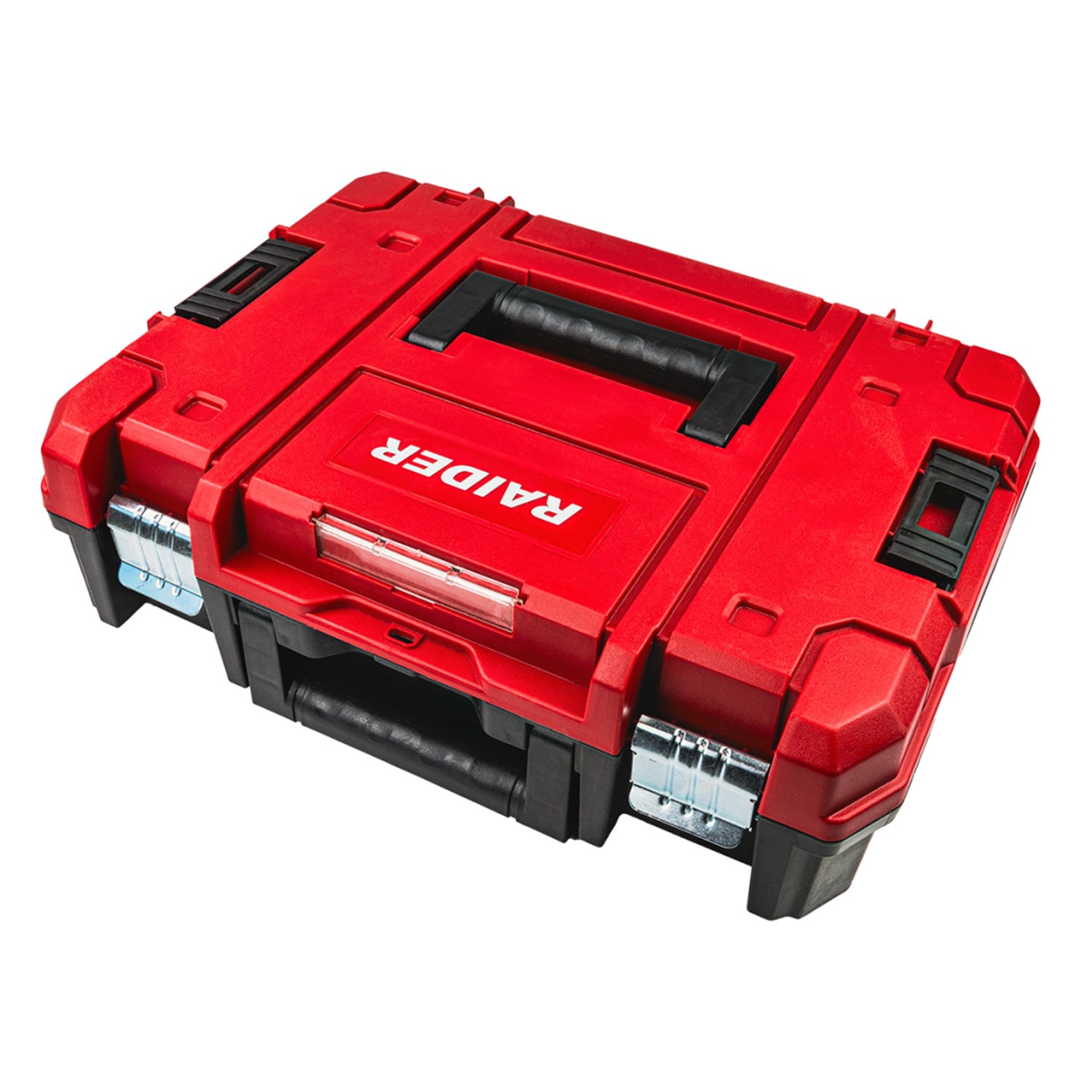 MŰANYAG SZERSZÁMTÁROLÓ DOBOZ MULTIBOX RENDSZERREL 44×33×14 CM RAIDER
