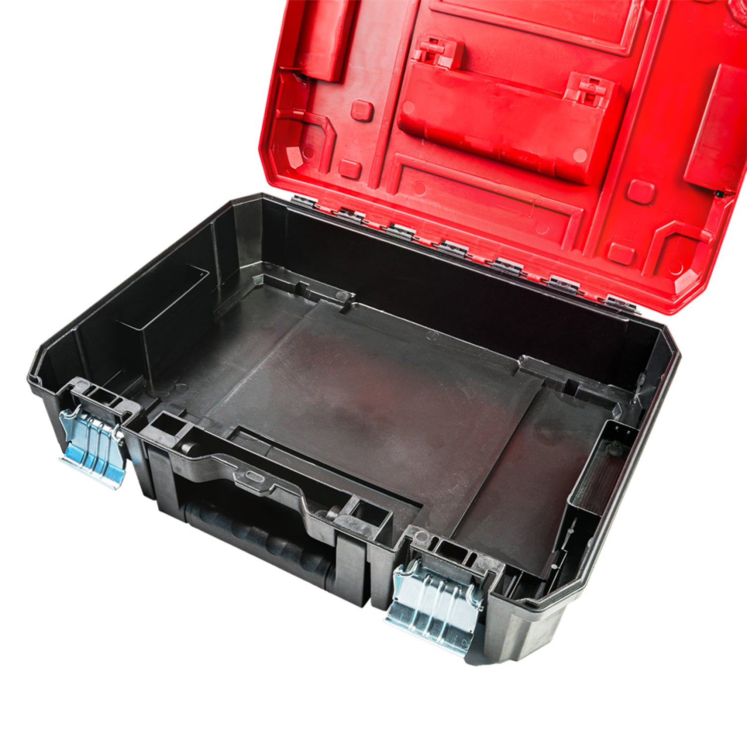 MŰANYAG SZERSZÁMTÁROLÓ DOBOZ MULTIBOX RENDSZERREL 44×33×14 CM RAIDER