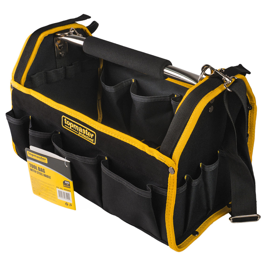 SZERSZÁMOS TÁSKA ACÉL NYÉLLEL TOPMASTER