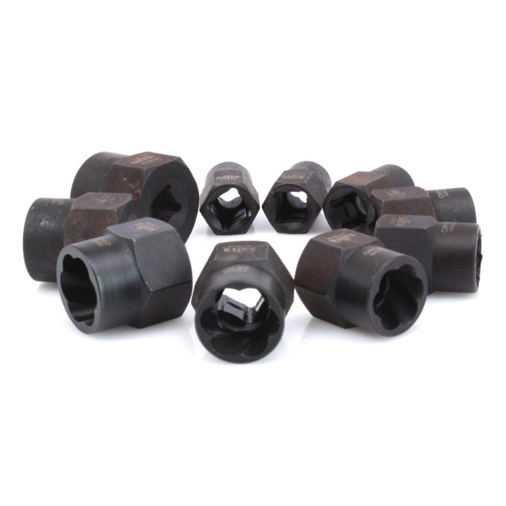SÉRÜLT CSAVAR ELTÁVOLÍTÓ DUGÓKULCS KÉSZLET 9-19MM 11 DDB