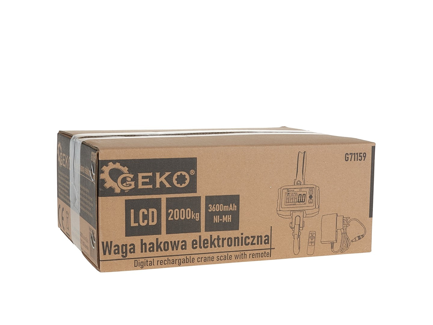 DIGITÁLIS DARUMÉRLEG 2000 KG TÁVIRÁNYÍTÓVAL GEKO