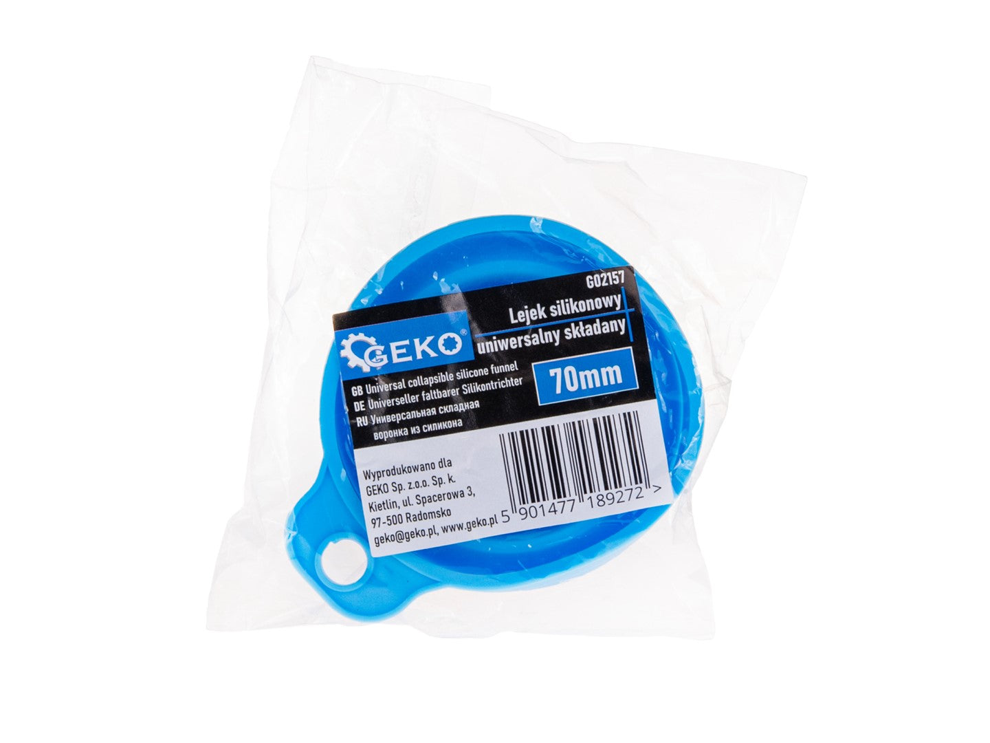 ÖSSZEHAJTHATÓ SZILIKON TÖLCSÉR 70 MM GEKO