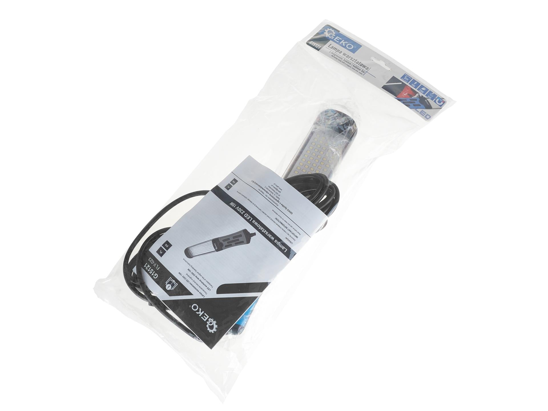 LED MUNKALÁMPA 220V 15W 5M-ES TÁPKÁBELLEL GEKO