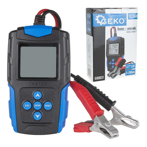 LCD AKKUMULÁTORTESZTER 12/24V 3Ah-200Ah