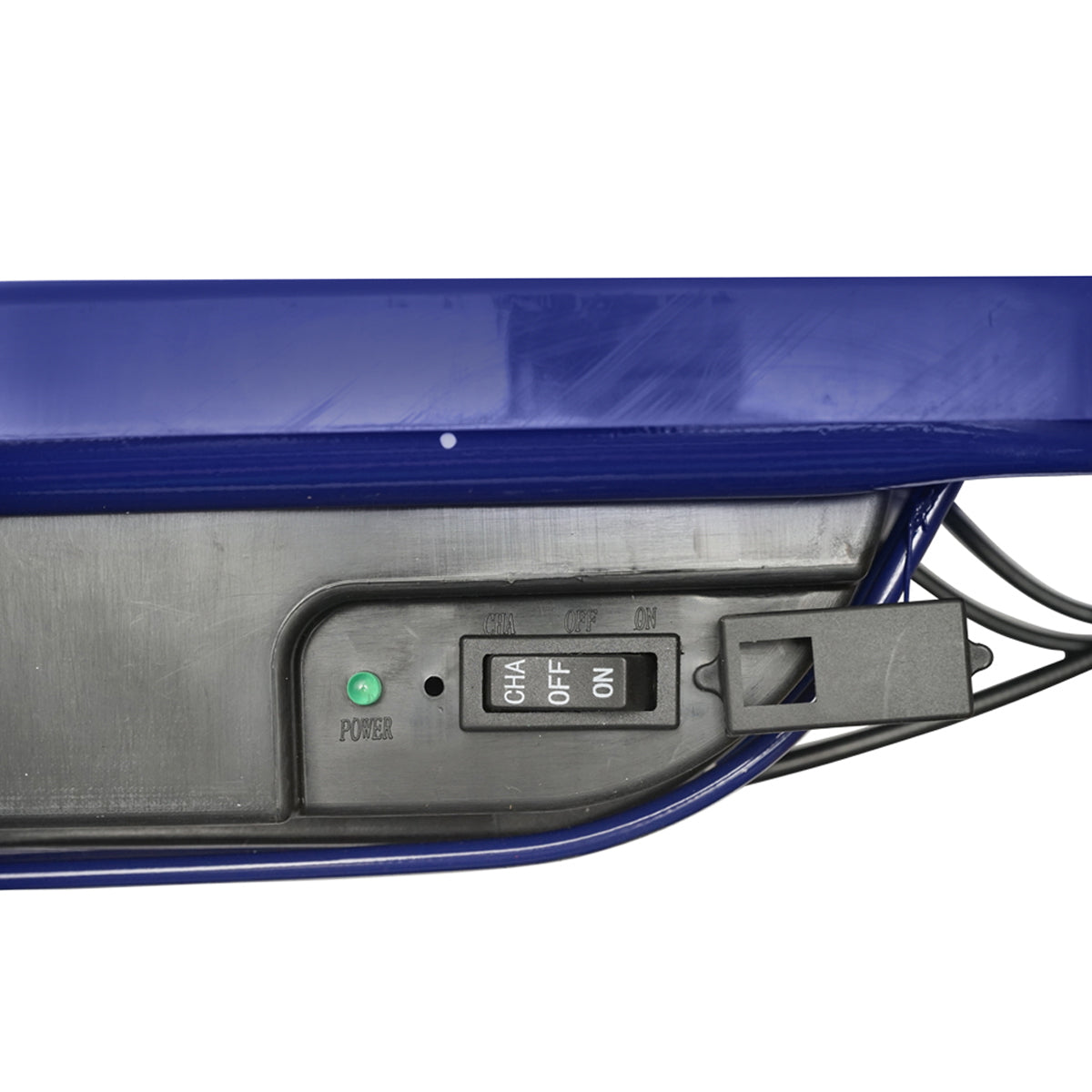 Elektromos roller gyerekeknek, kék, 120W, 24V, 4.5Ah, max. teherbírás 65 kg, max. sebesség 12 km/h, Breckner Germany