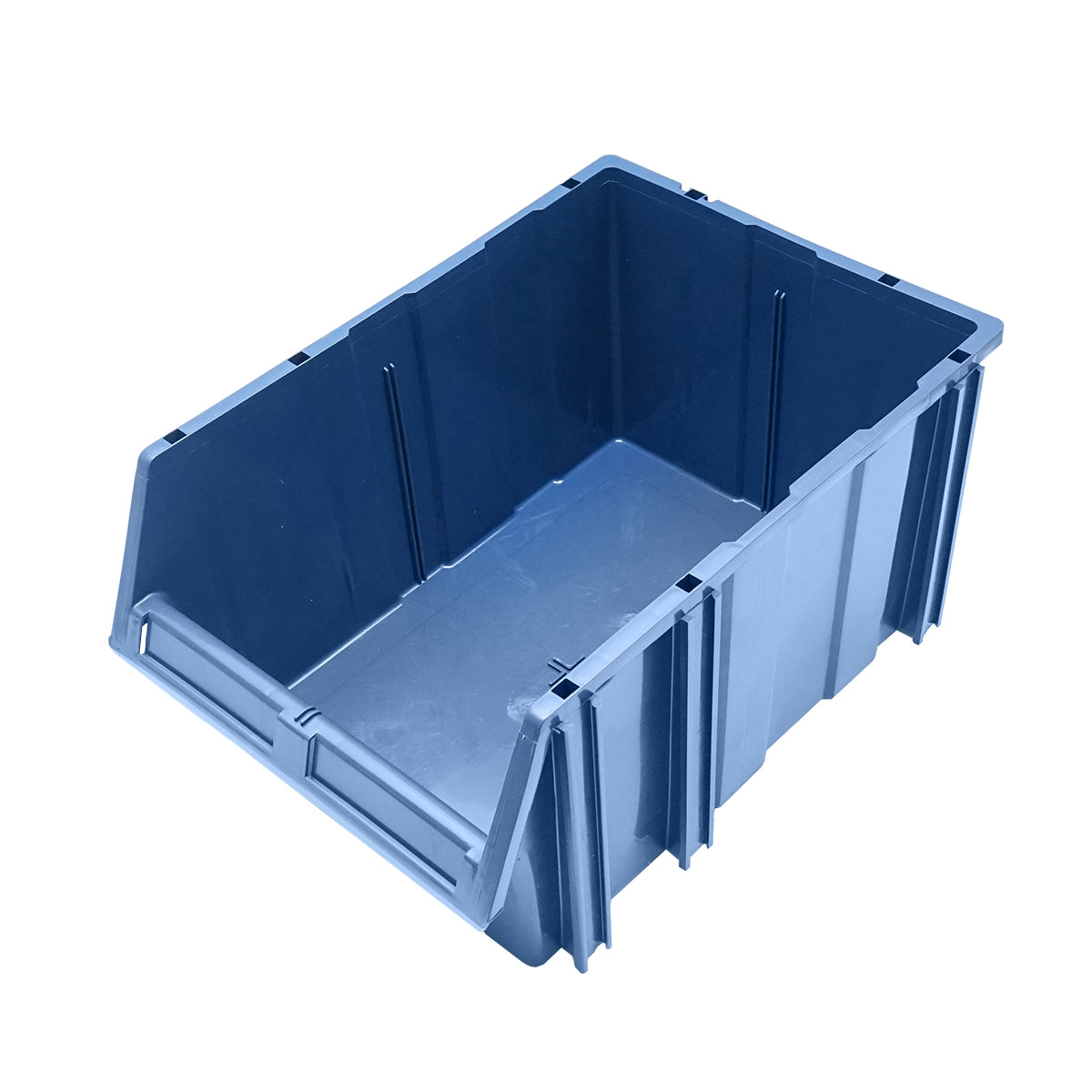 ALKATRÉSZTÁROLÓ ÁLLVÁNY 16 TÁROLÓ DOBOZZAL, KÉK MŰANYAG 680X510X1100MM