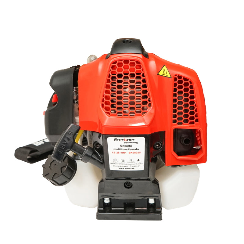 Benzines fűkasza, 4 az 1-ben multifunkciós, 1 hengeres, 0,9 kW / 9000 ford./perc, 25 cm³, Breckner Germany