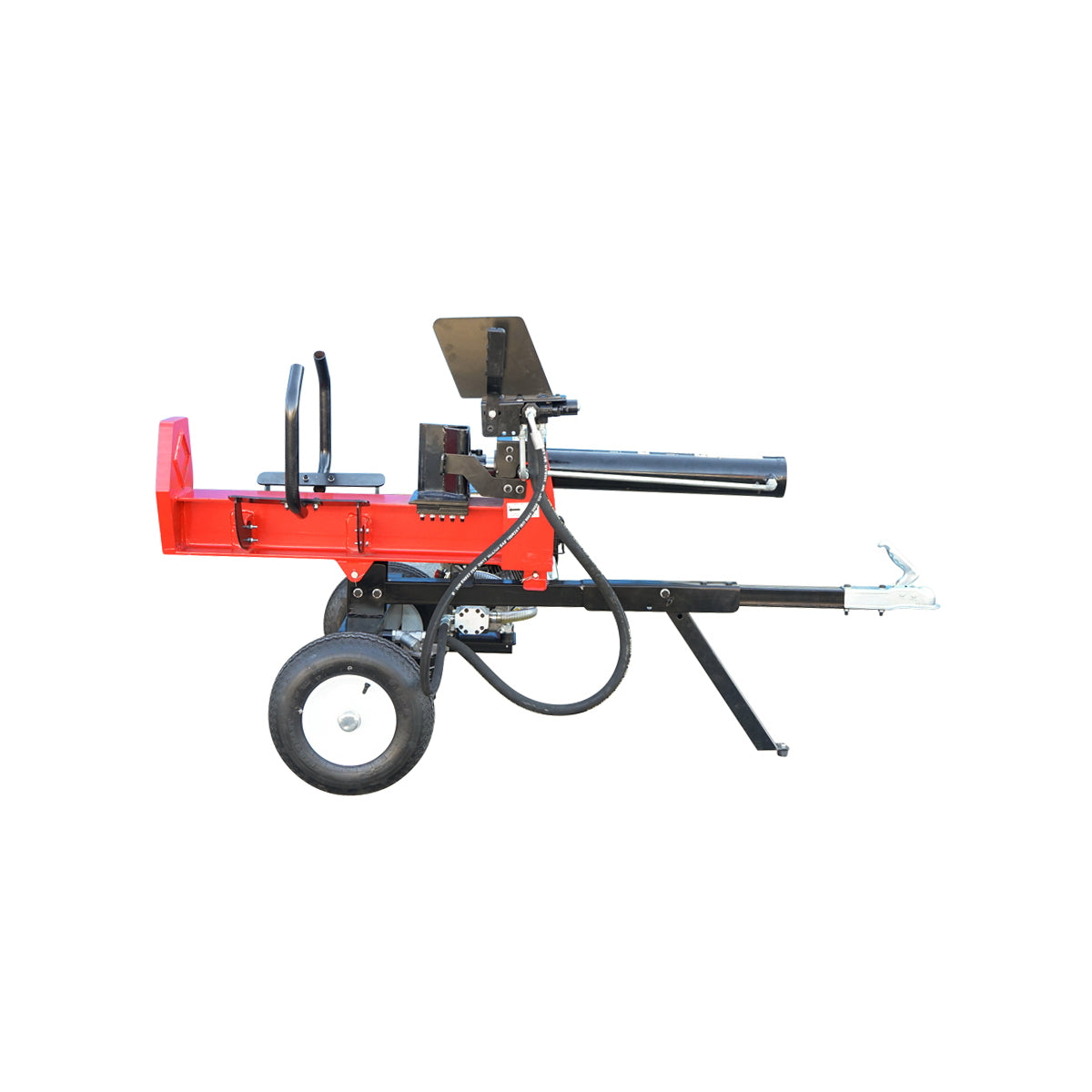 Függőleges rönkhasító, benzines motorral, 208 cm³, 22 tonnás hasítóerő, 610×400 mm rönkhöz, Breckner Germany