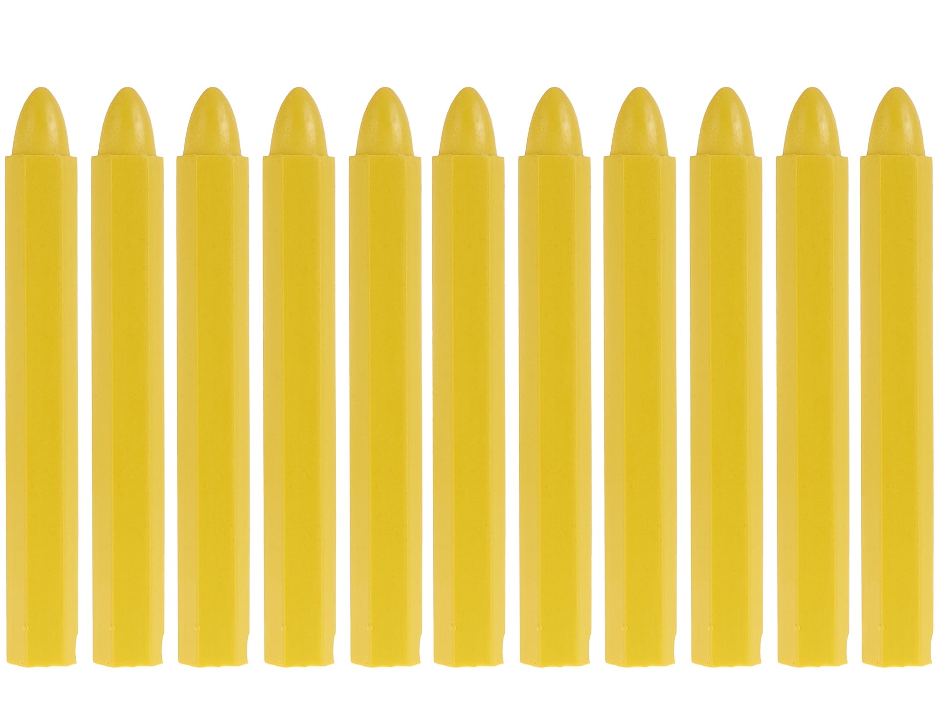10 darabos sárga krétakészlet gumiabroncsok jelölésére 12x110mm