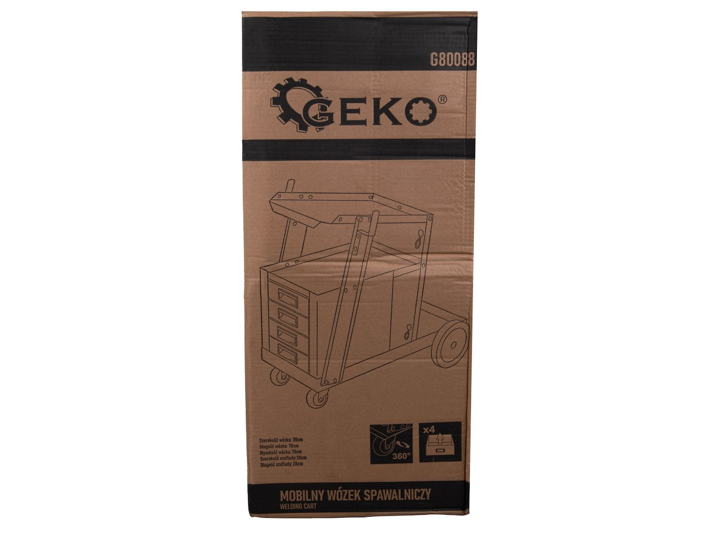 HEGESZTŐGÉP KOCSI FOGANTYÚVAL ÉS 4 FIÓKKAL