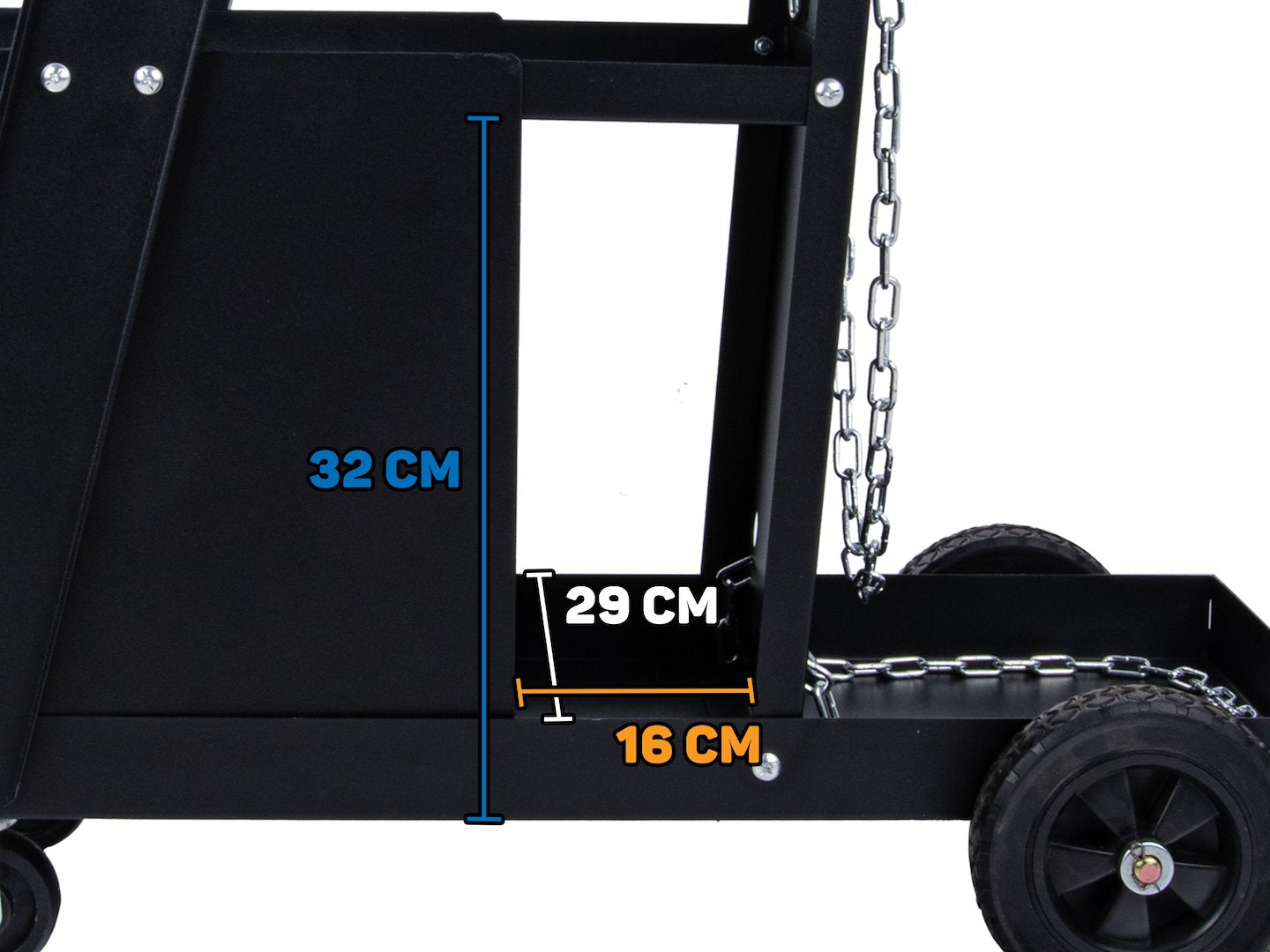 HEGESZTŐGÉP KOCSI FOGANTYÚVAL ÉS 4 FIÓKKAL