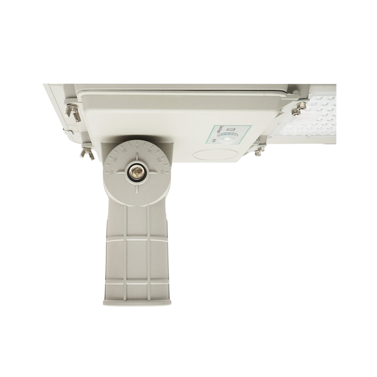 Napelemes LED utcai világítótest 180W, 6500K, IP65, napelemmel, mozgásérzékelővel és oszlopra szereléssel, Breckner Germany