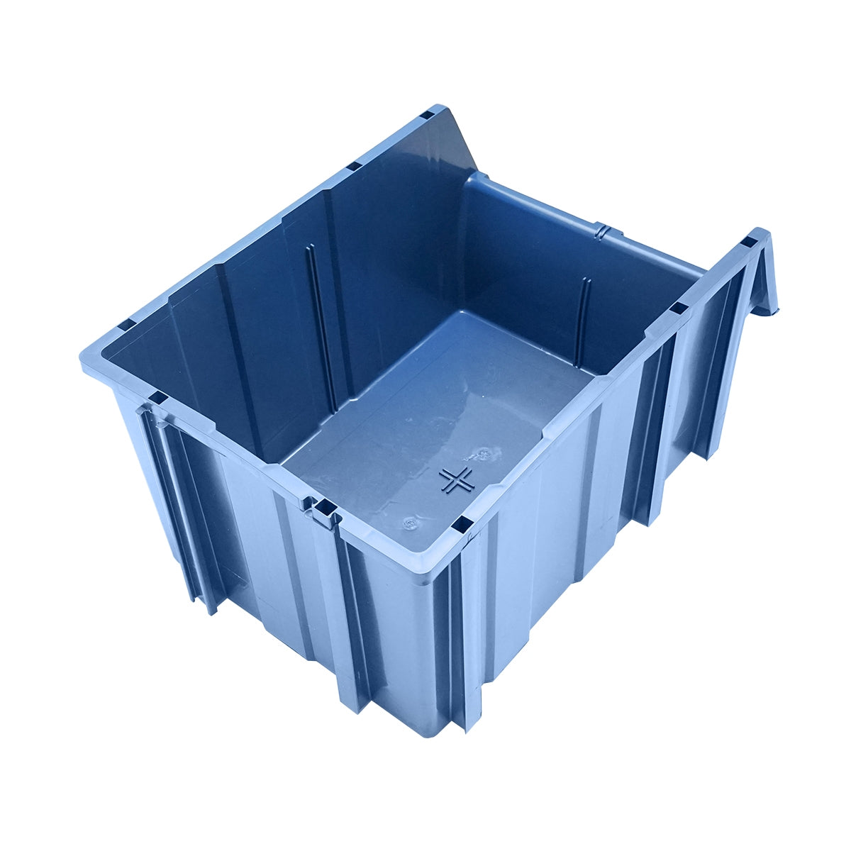 ALKATRÉSZTÁROLÓ ÁLLVÁNY 16 TÁROLÓ DOBOZZAL, KÉK MŰANYAG 680X510X1100MM