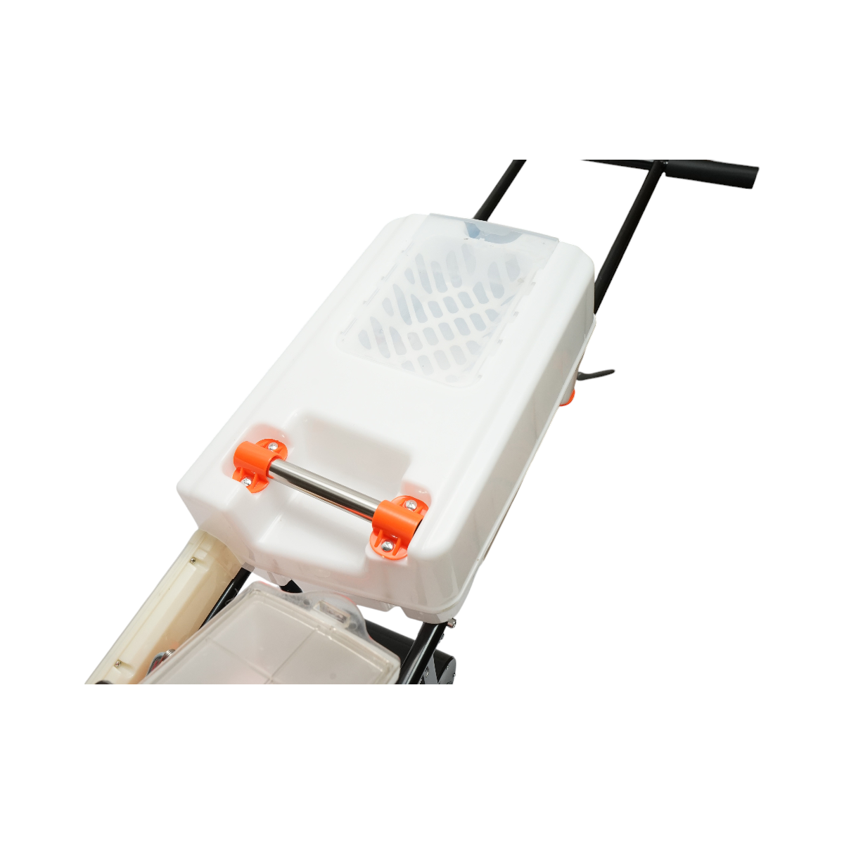 Kézi vetőgép, 7 tüskével, 8 cm vetési mélységgel, 4 literes magtartállyal, 12 literes műtrágyatartállyal – THOR