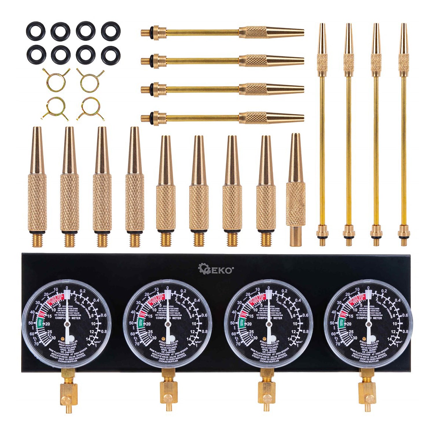 KARBURÁTOR SZINKRONIZÁLÓ ÉS VÁKUUM- / NYOMÁSMÉRŐ 26 DB GEKO