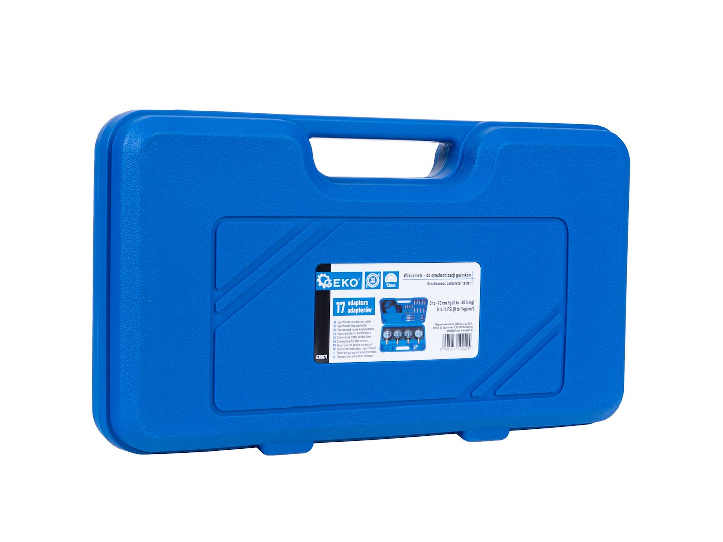 KARBURÁTOR SZINKRONIZÁLÓ ÉS VÁKUUM- / NYOMÁSMÉRŐ 26 DB GEKO