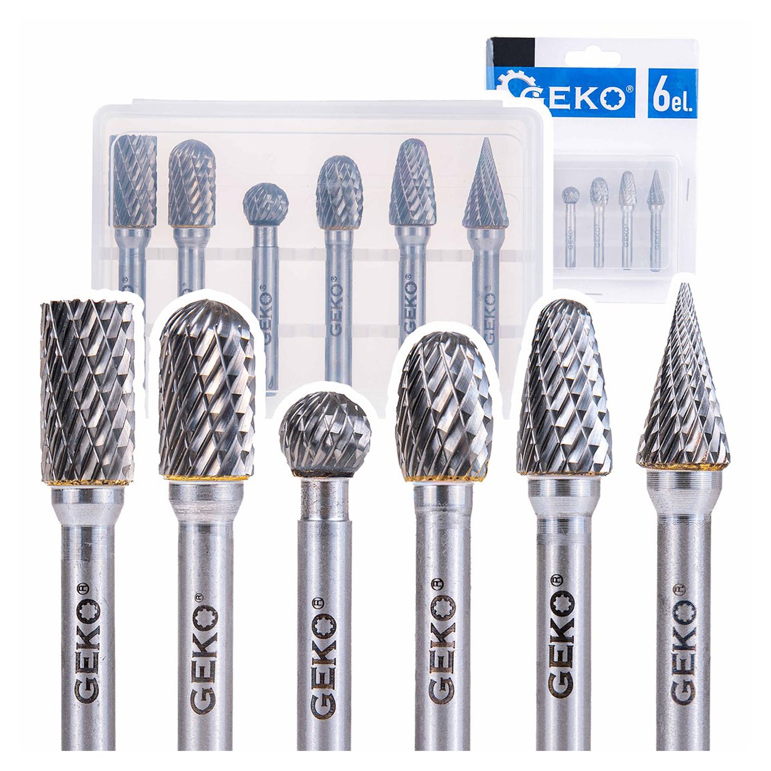 MARÓFEJ KÉSZLET FÉMEKHEZ 6 DB GEKO