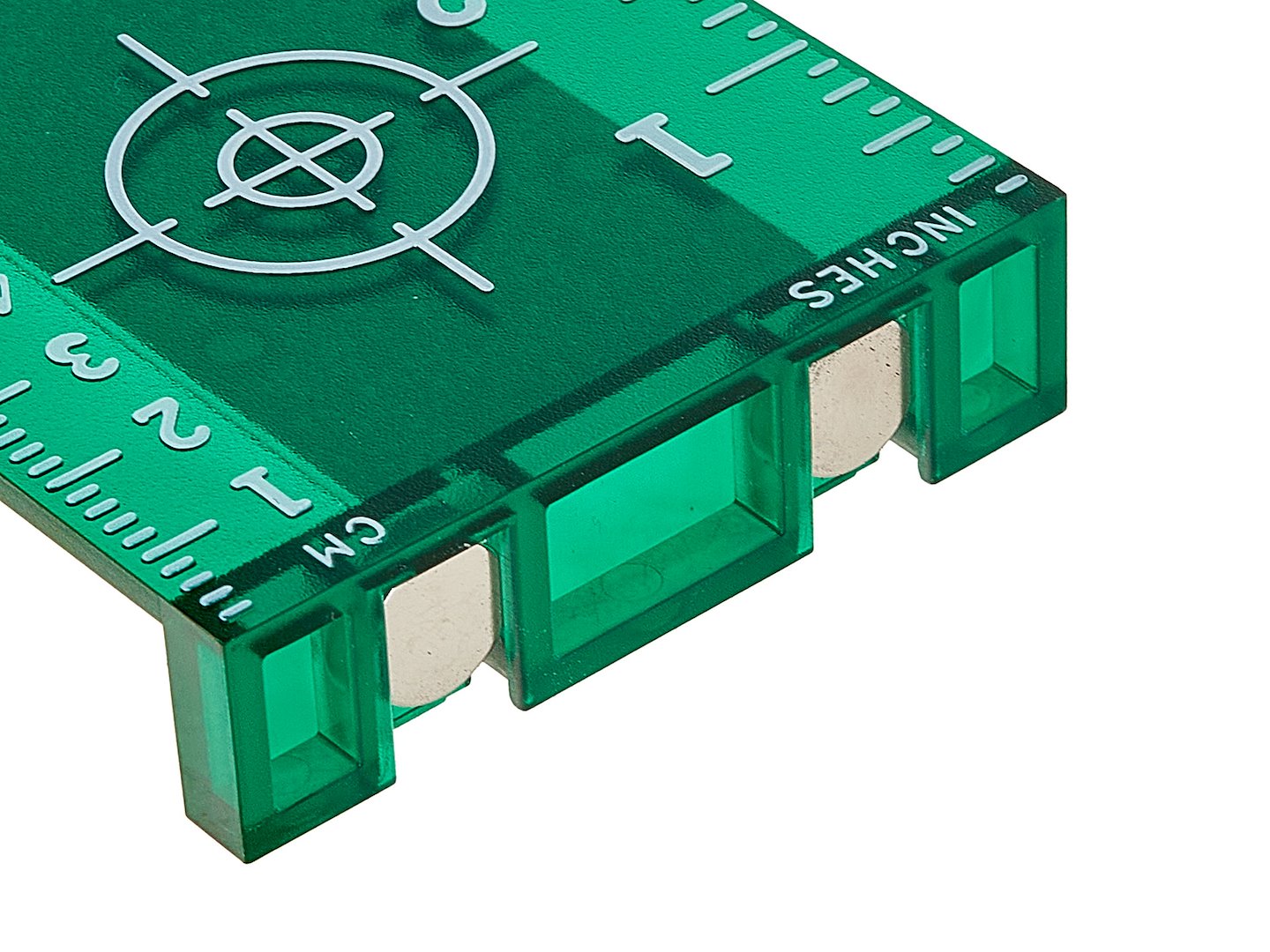 ZÖLD CÉLLEMEZ LÉZERES SZINTEZŐHÖZ MÁGNESEKKEL ÉS SKÁLÁVAL