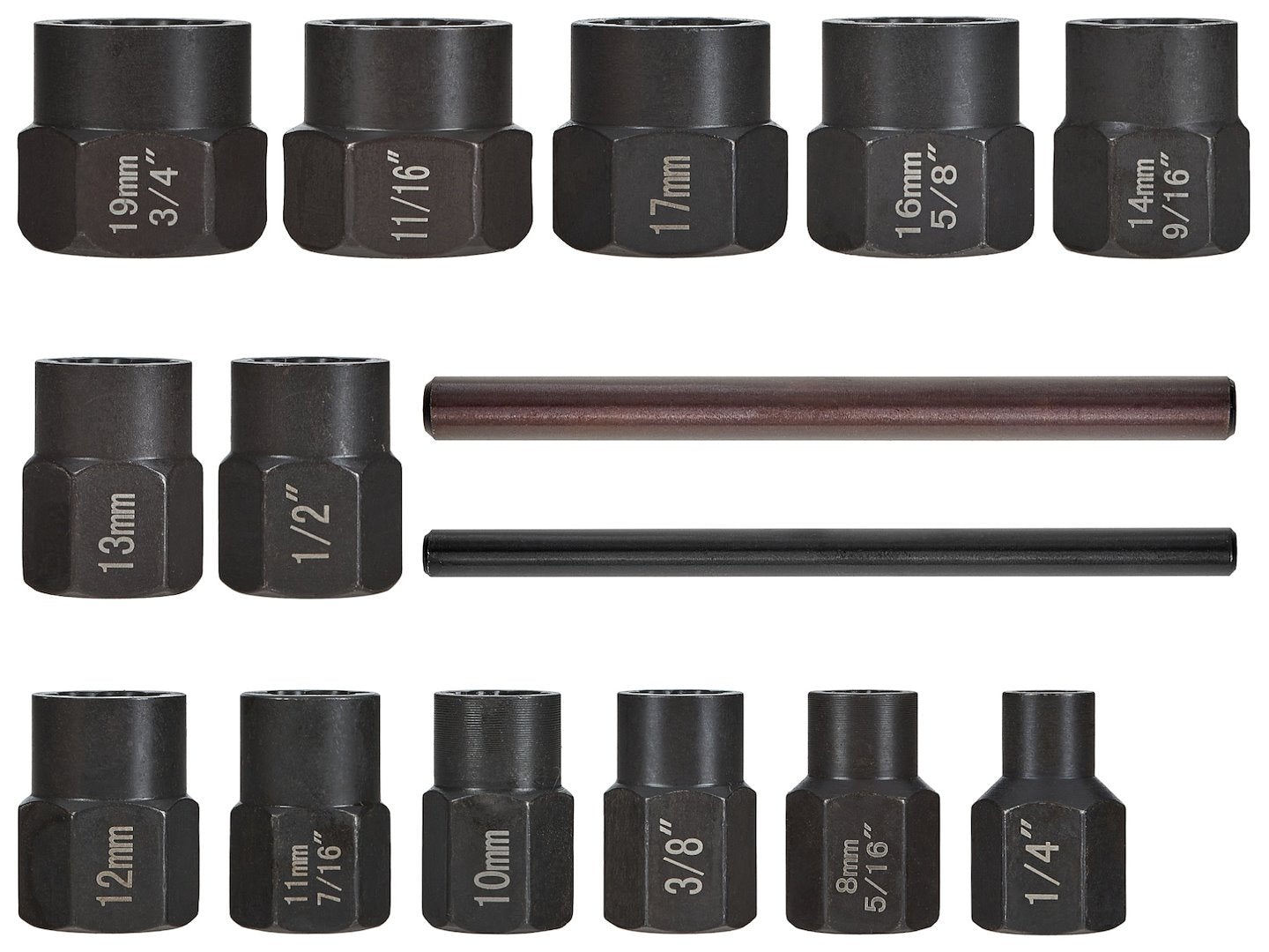 SÉRÜLT TÖRTCSAVAR KISZEDŐ KÉSZLET 6-19 MM 15 DB GEKO