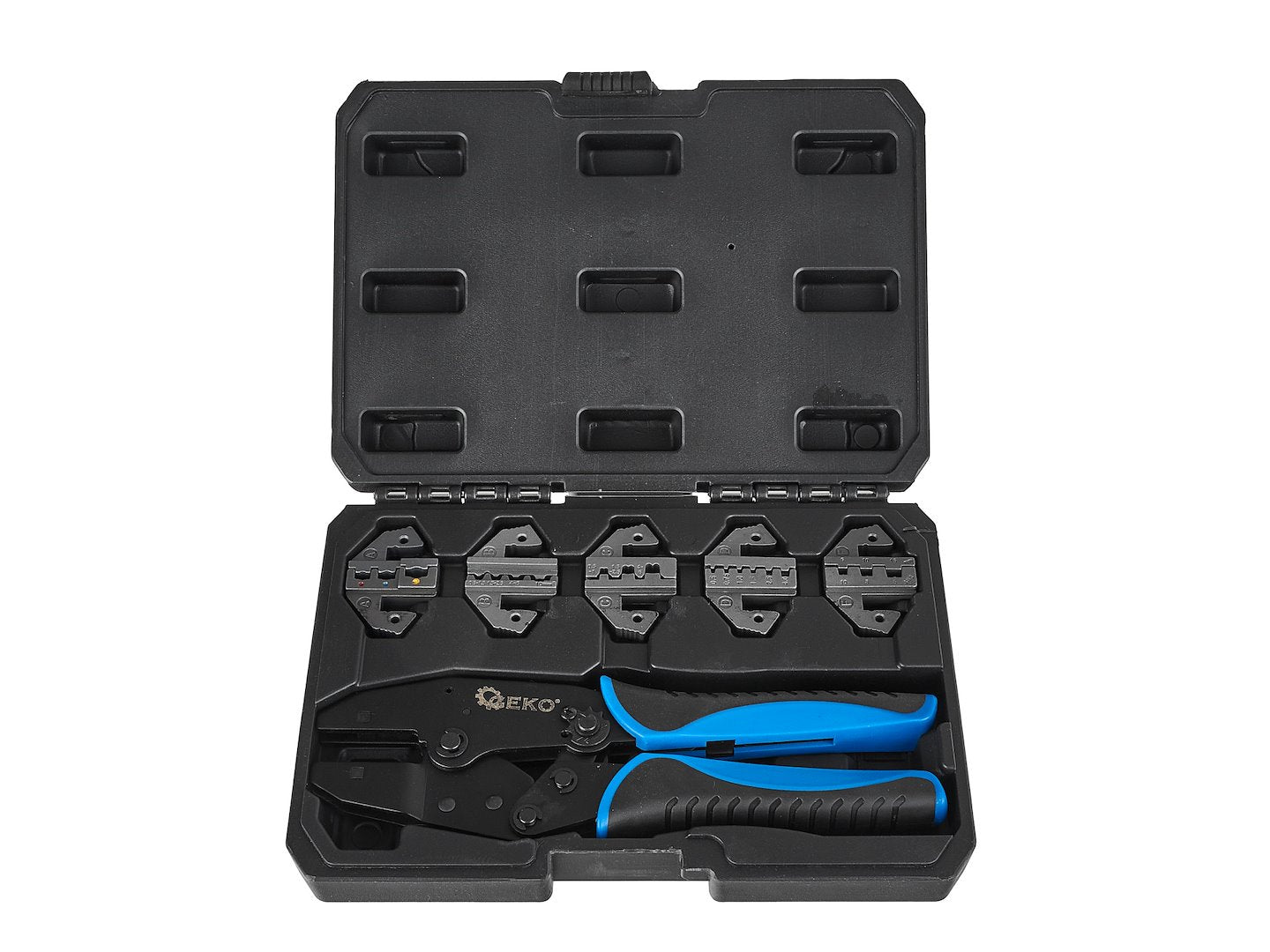 CSERÉLHETŐ FEJŰ KRIMPELŐ FOGÓ ALJZATOKHOZ ÉS CSATLAKOZÓKHOZ 5 FEJJEL GEKO