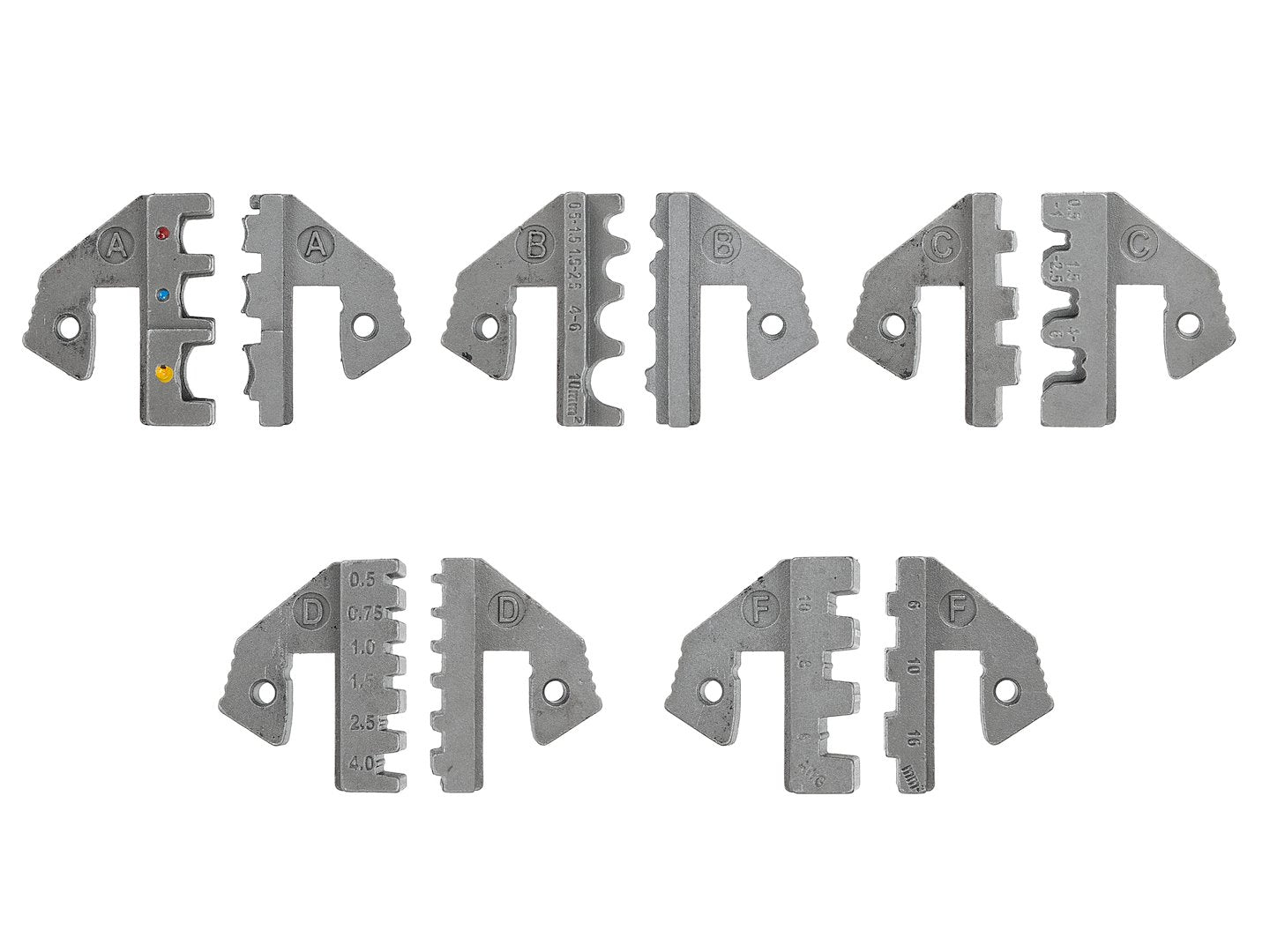 CSERÉLHETŐ FEJŰ KRIMPELŐ FOGÓ ALJZATOKHOZ ÉS CSATLAKOZÓKHOZ 5 FEJJEL GEKO