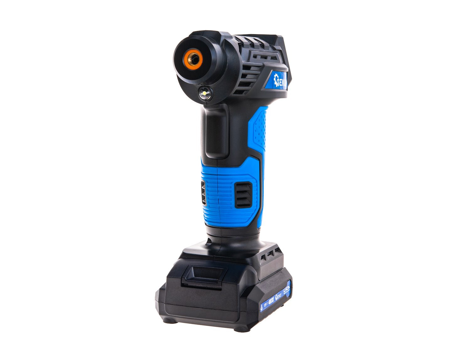 HORDOZHATÓ AUTÓS KOMPRESSZOR AKKUMULÁTORRAL 12V ÉS LCD KIJELZŐVEL GEKO