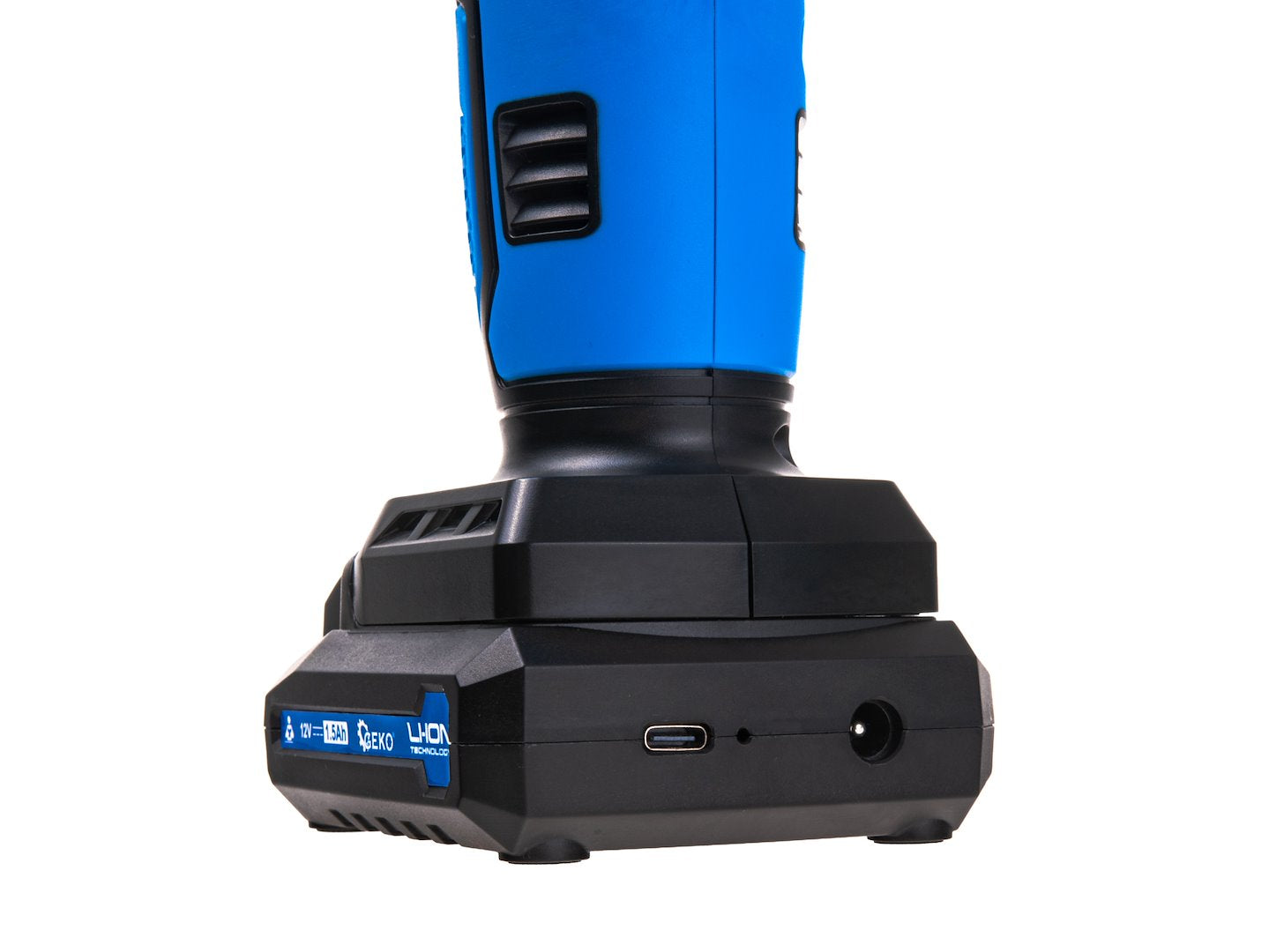 HORDOZHATÓ AUTÓS KOMPRESSZOR AKKUMULÁTORRAL 12V ÉS LCD KIJELZŐVEL GEKO