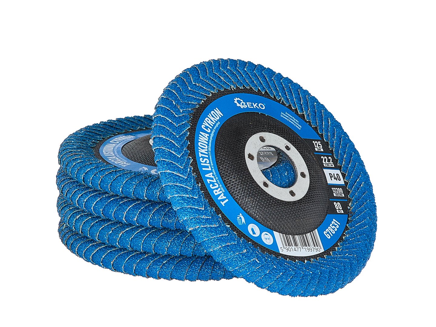 CIRKÓNIUM LAMELLÁS CSISZOLÓKORONG MÉLY HEGESZTÉSI VARRATOKHOZ 125 MM P40