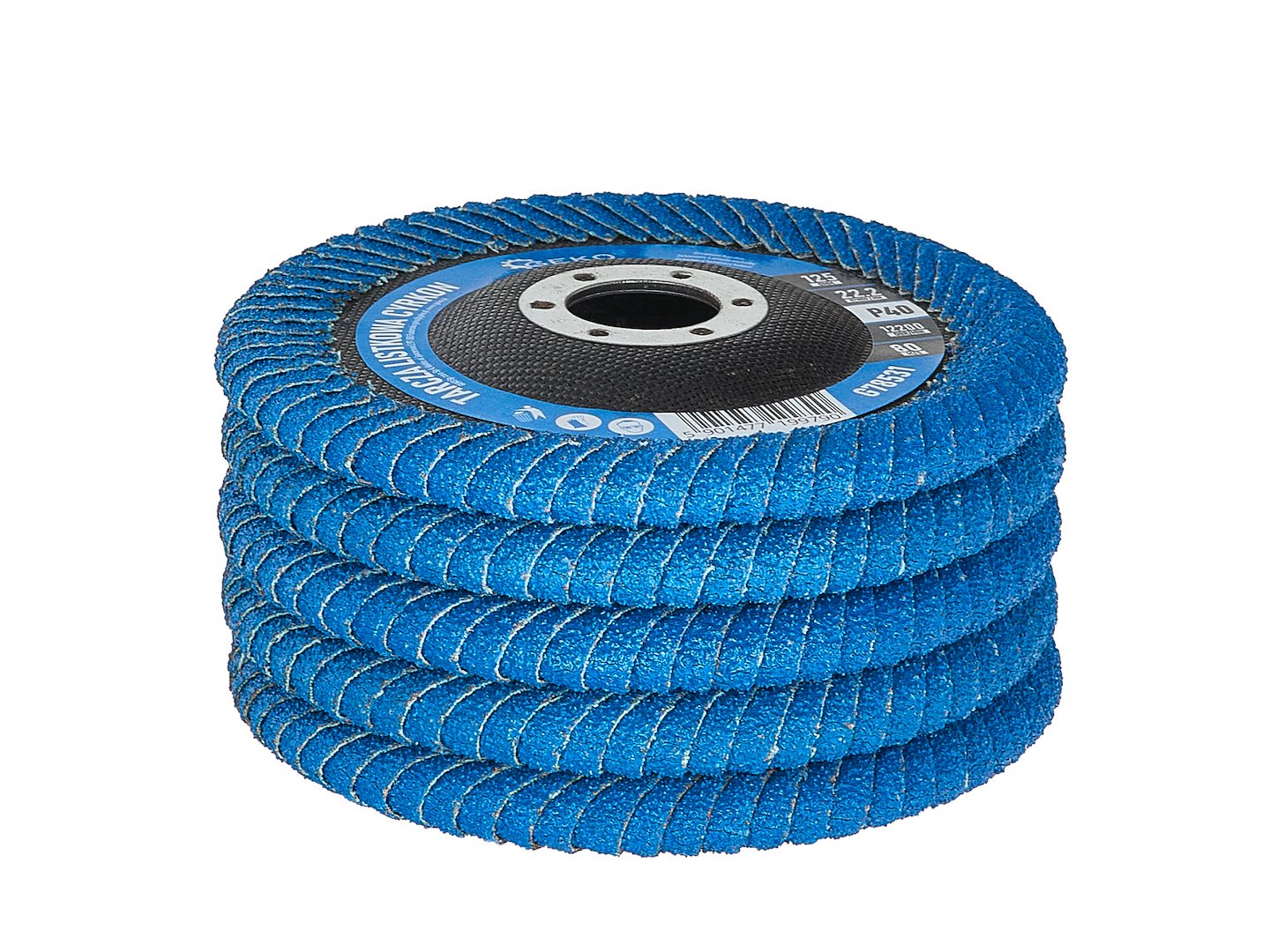 CIRKÓNIUM LAMELLÁS CSISZOLÓKORONG MÉLY HEGESZTÉSI VARRATOKHOZ 125 MM P40