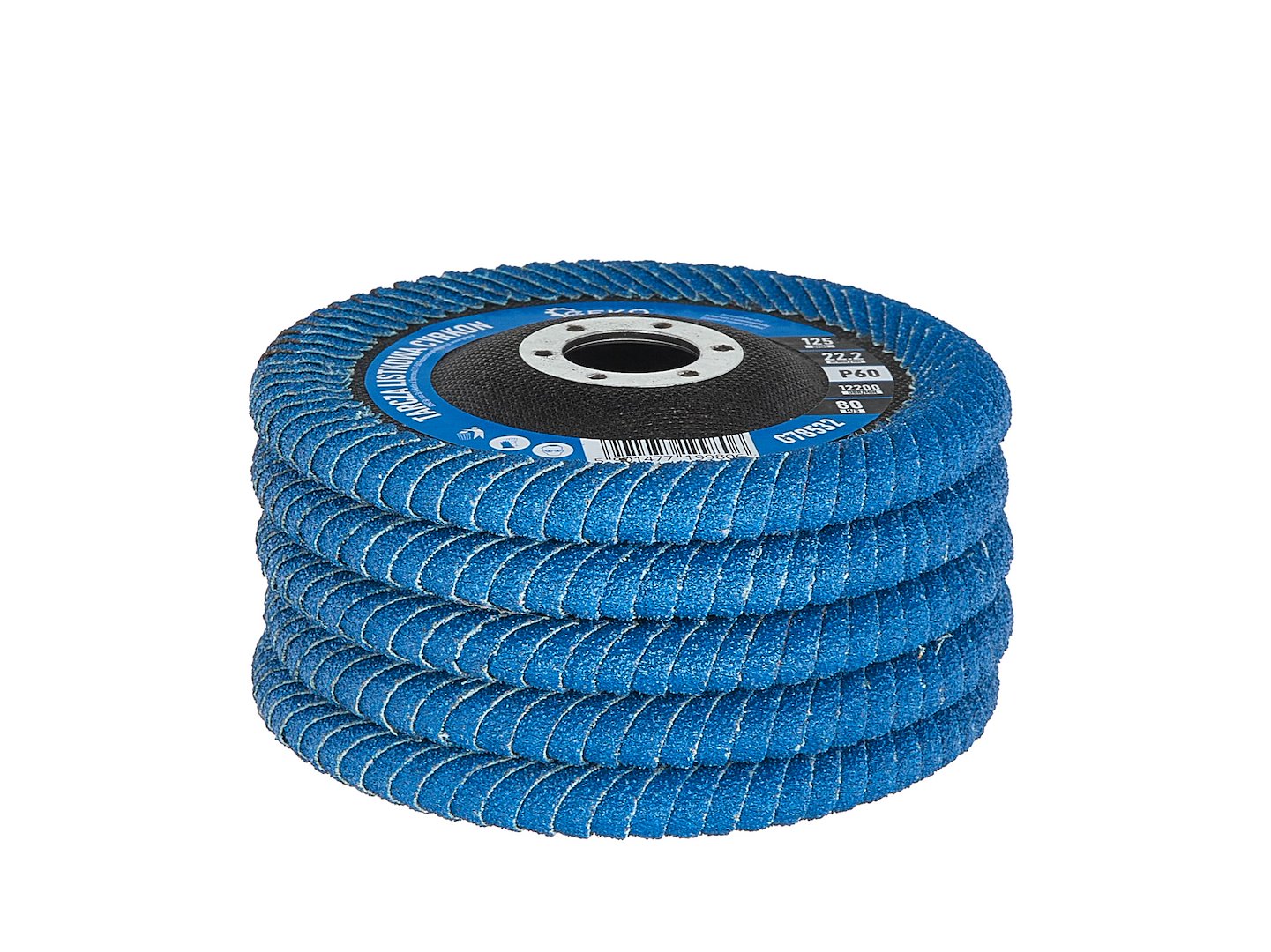 CIRKÓNIUM LAMELLÁS CSISZOLÓKORONG MÉLY HEGESZTÉSI VARRATOKHOZ 125 MM P60