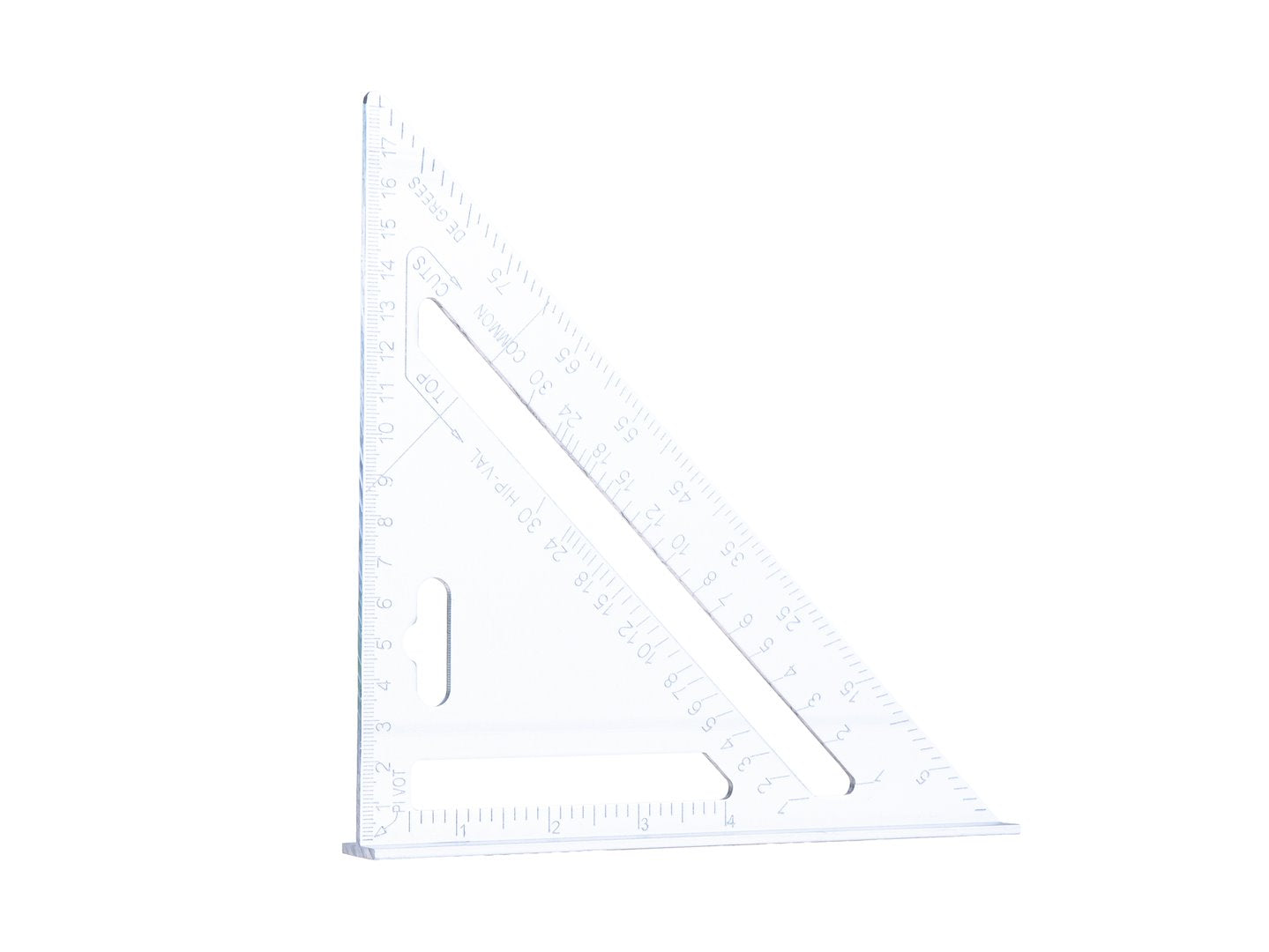 ASZTALOS- ÉS ÉPÍTŐIPARI DERÉKSZÖGŰ VONALZÓ 180×180×255 MM