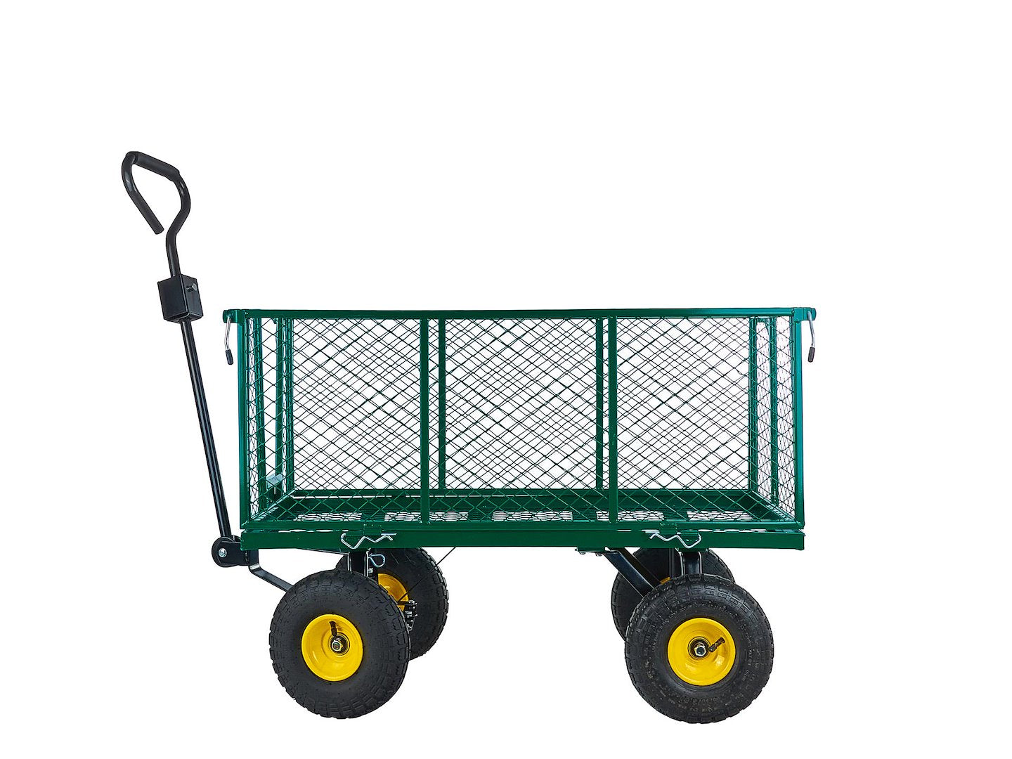 KERTI KOCSI LEHAJTHATÓ OLDALFALAKKAL 220 L 96×51×40 CM GEKO