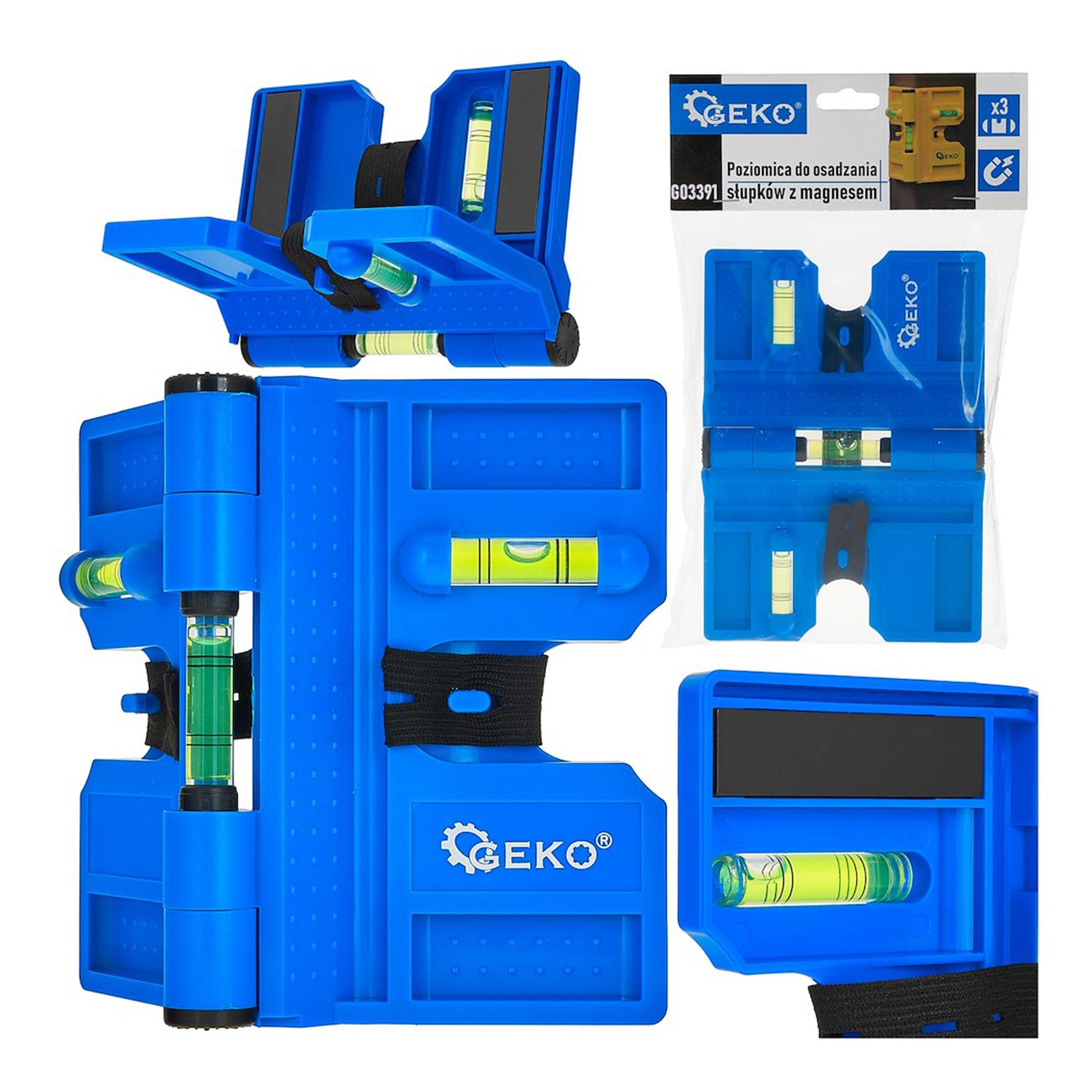 MÁGNESES SAROK-VÍZMÉRTÉK 3 LIBELLÁVAL