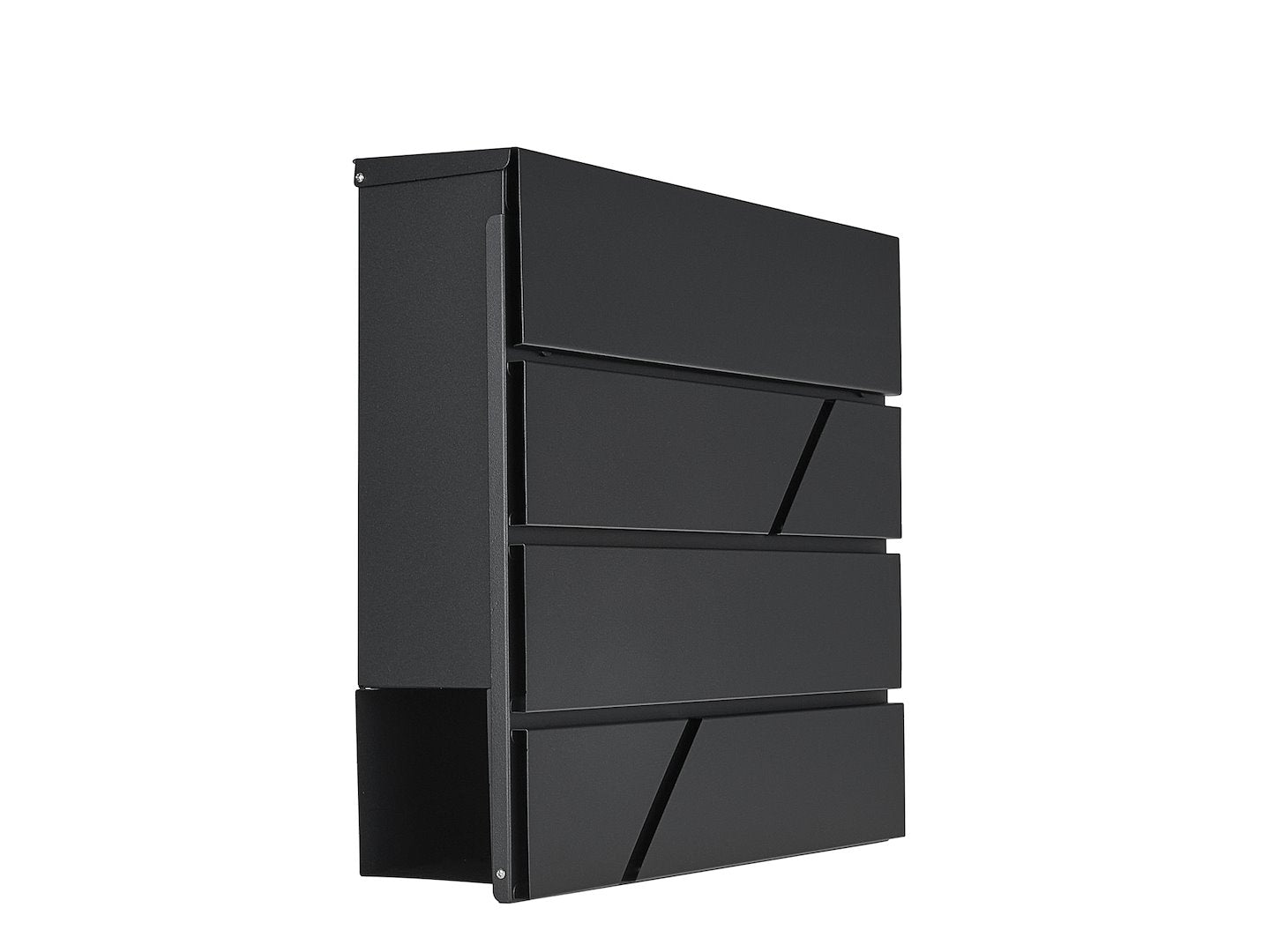 POSTALÁDA ÚJSÁGTARTÓVAL ANTRACITSZÜRKE 36,7×37×10 CM