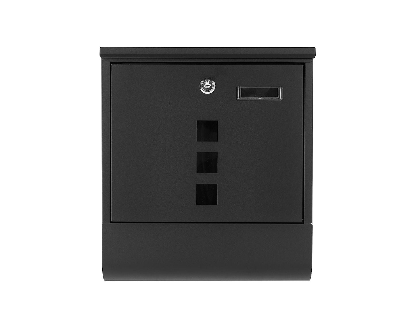 POSTALÁDA ÚJSÁGTARTÓVAL FEKETE 34×30.7×10 CM