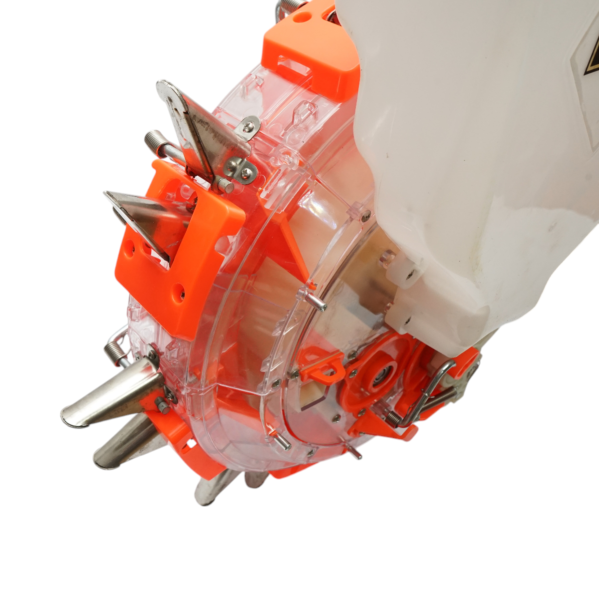 Kézi vetőgép, 7 tüskével, 8 cm vetési mélységgel, 4 literes magtartállyal, 12 literes műtrágyatartállyal – THOR