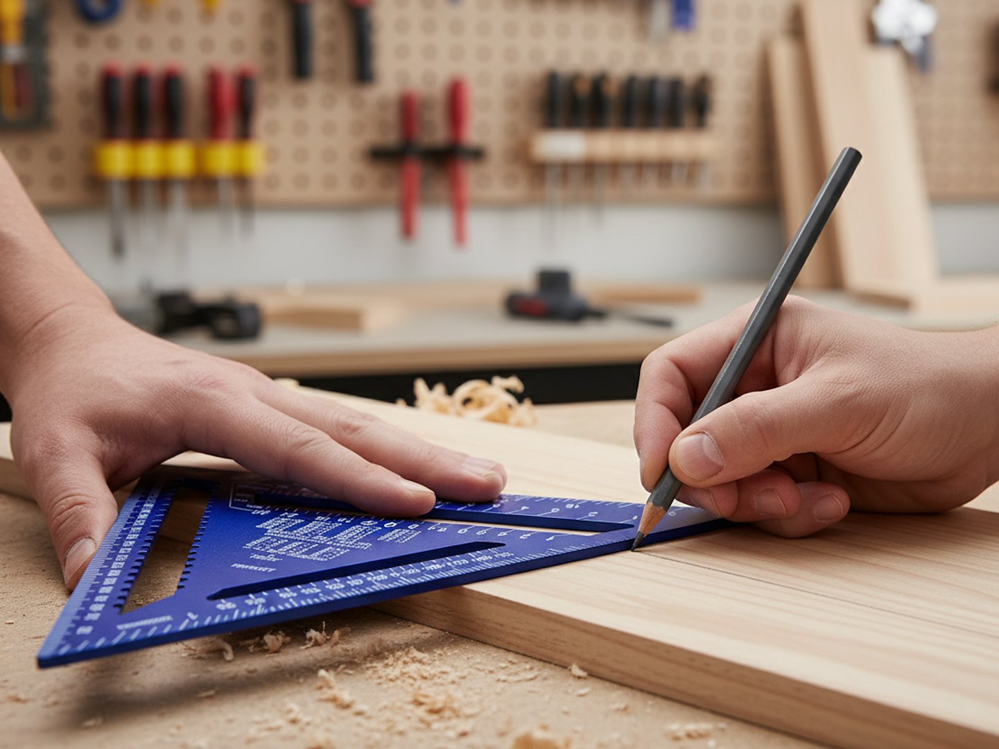 ÉPÍTŐIPARI / ASZTALOS DERÉKSZÖGŰ VONALZÓ 300×300×430 MM