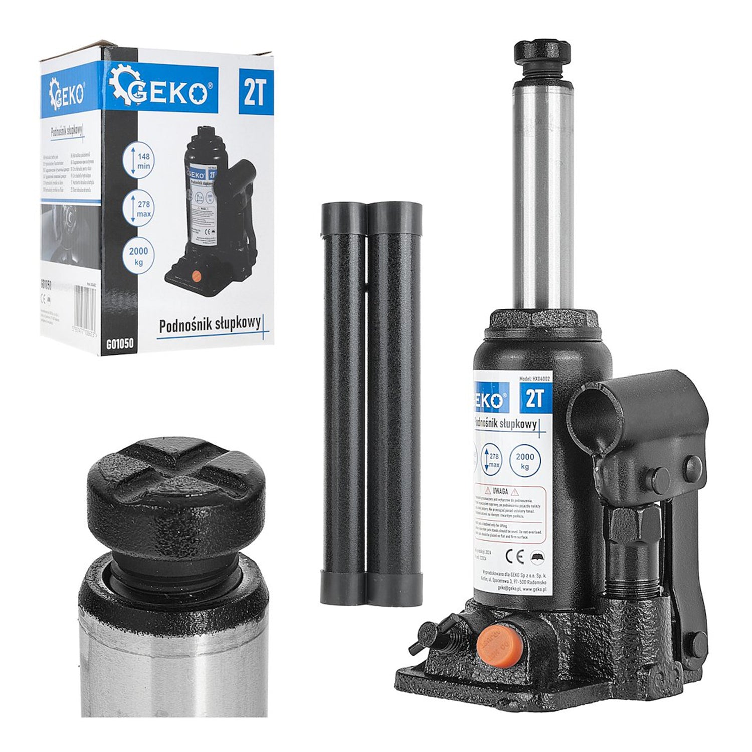 HIDRAULIKUS PALACK EMELŐ 2 T GEKO