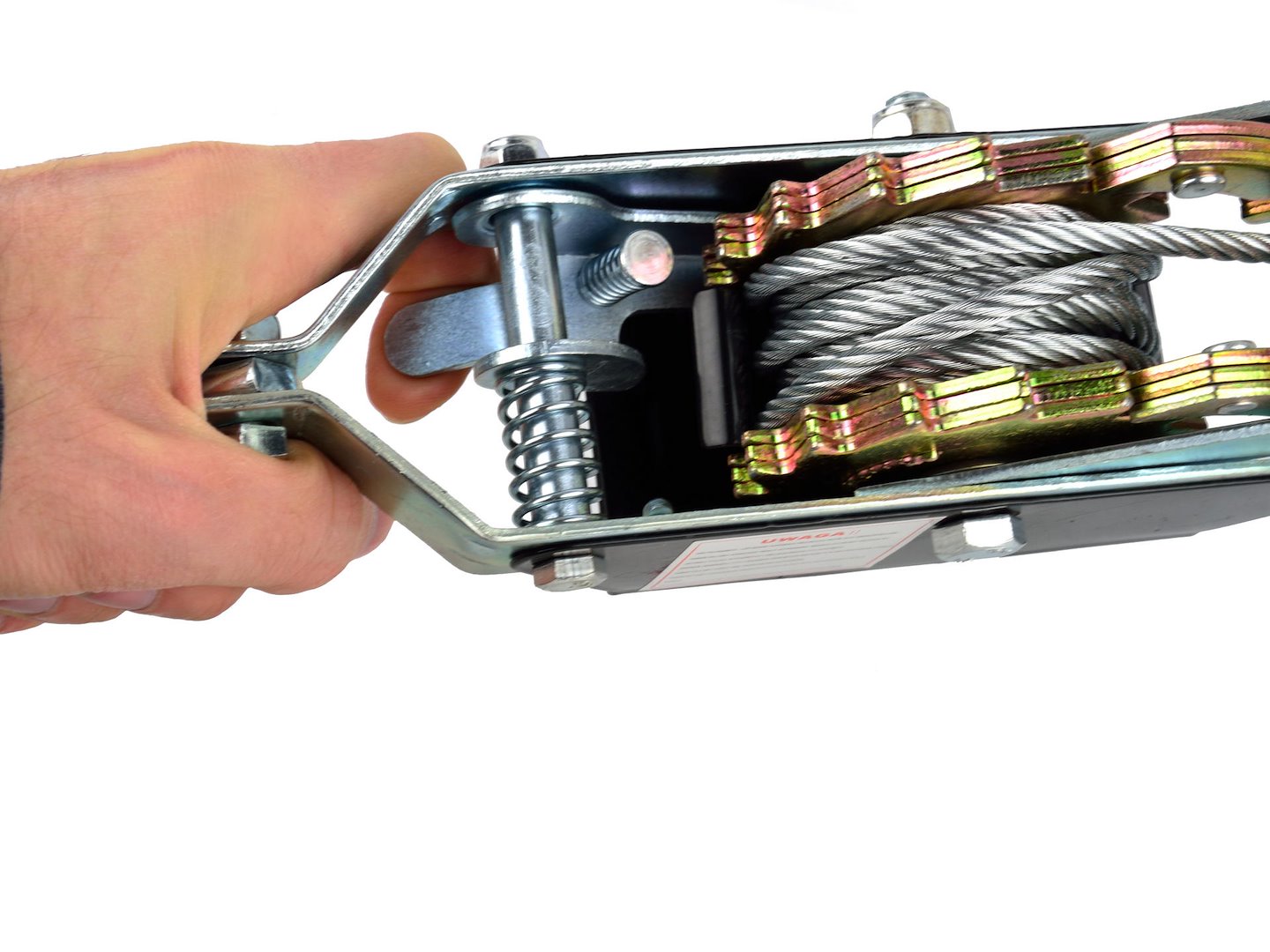 RACSNIS FESZÍTŐ CSÖRLŐ 2 KAMPÓVAL ÉS 2,5 M-ES KÁBELLEL 2 T GEKO