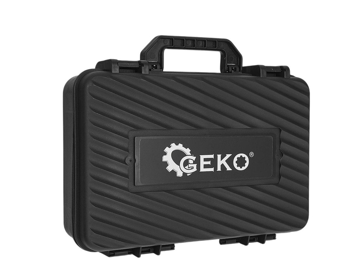 Akkumulátoros sarokcsiszoló 125 mm, 950 w, 21 v, 2 × 4 Ah GEKO