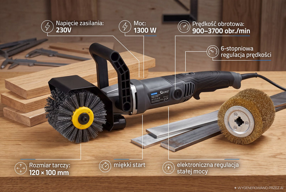 Elektromos szatináló gép fához és fémhez 1300 W , GEKO