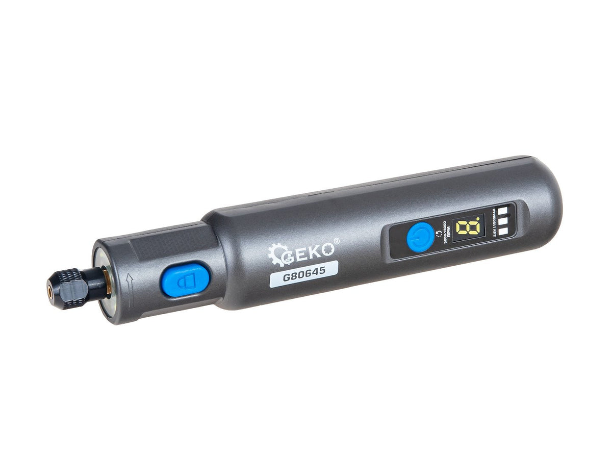 Akkumulátoros mini csiszológép tartozékokkal, 3.6v 1500mah GEKO