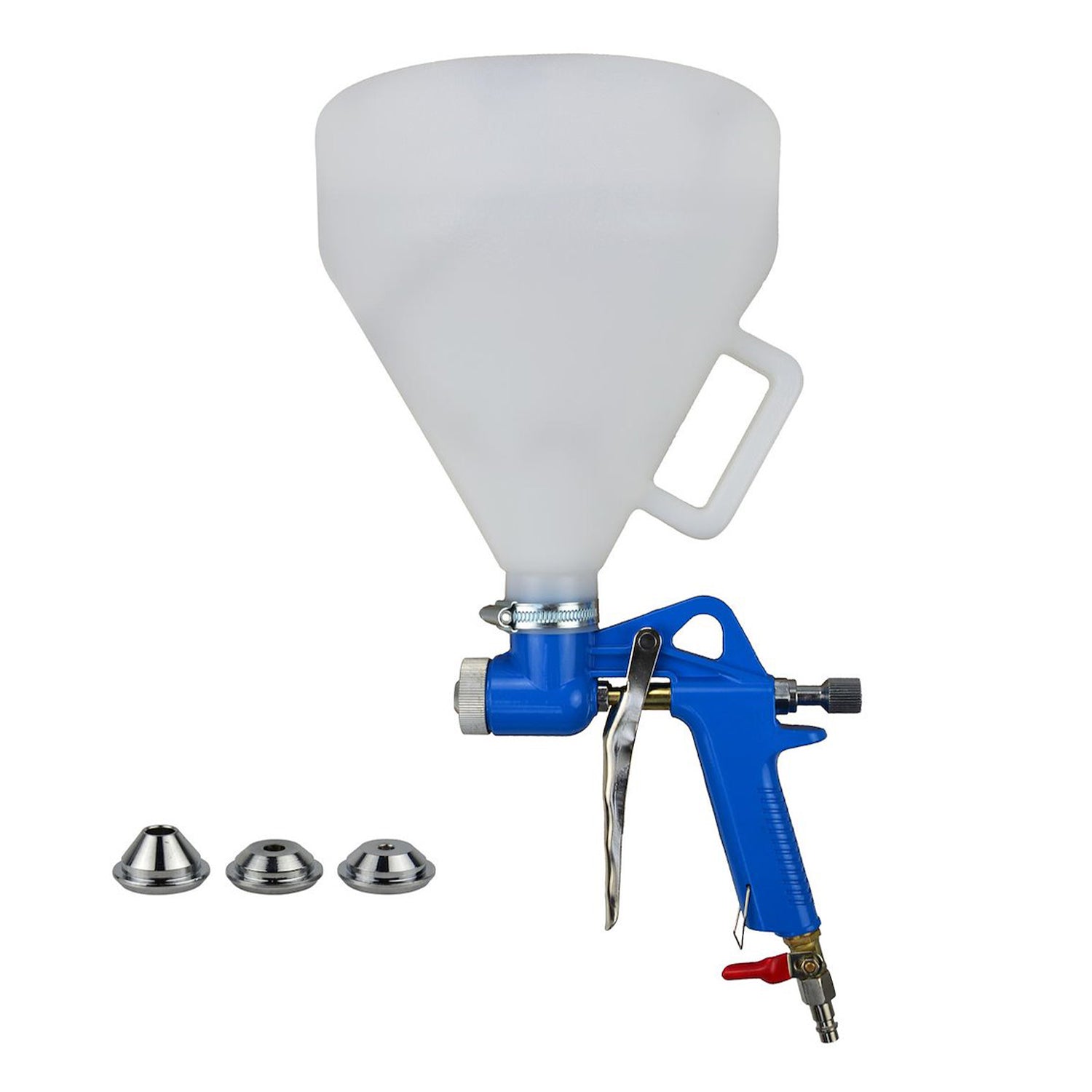 PNEUMATIKUS PISZTOLY VAKOLÁSHOZ GLETTELÉSHEZ FESTÉSHEZ 4 6 8 MM FÚVÓKÁVAL 4,5 L TARTÁLLYAL