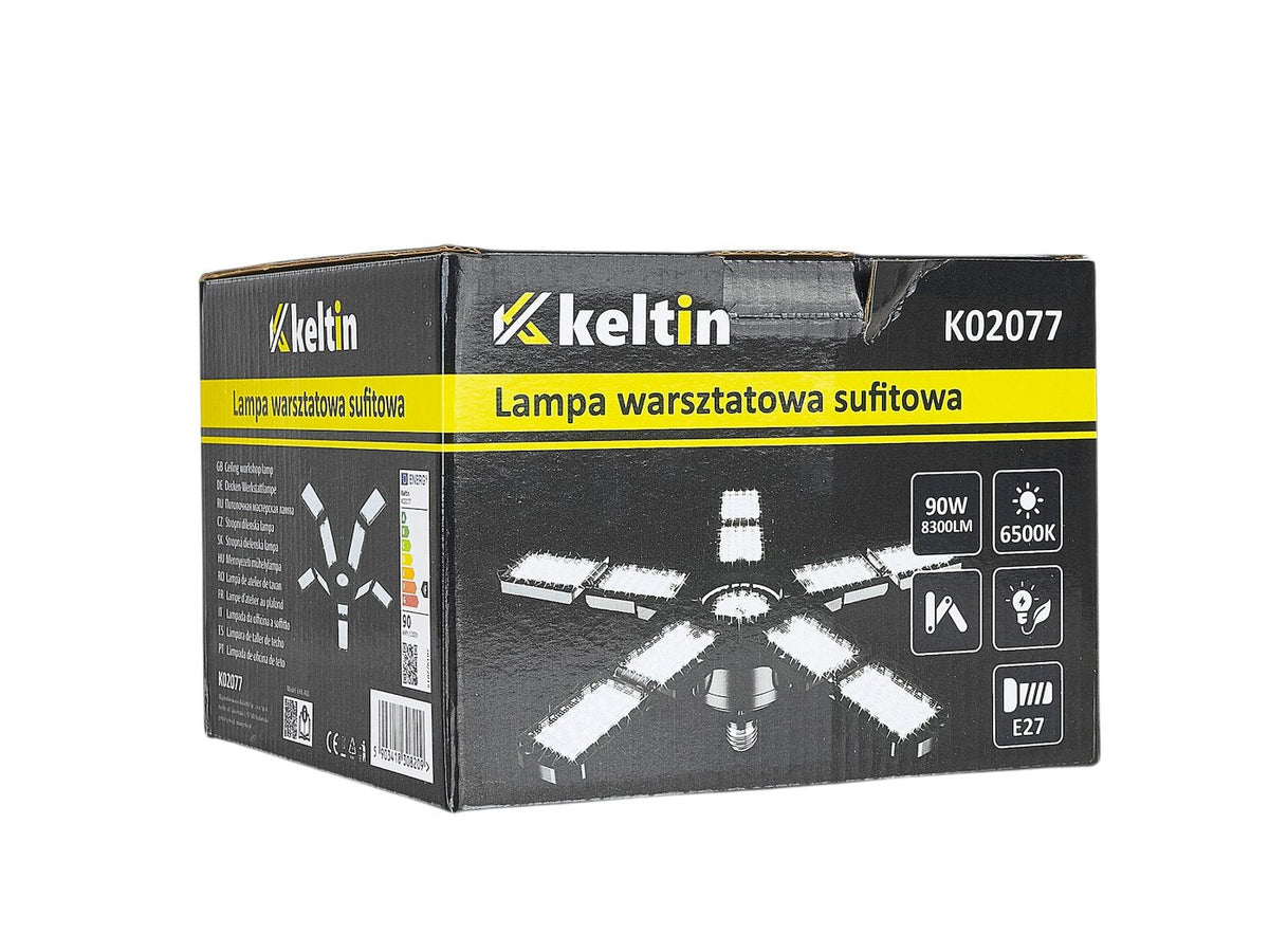 Összecsukható e27 LED lámpa, 90 W, 8300 lm, 6500 K KELTIN