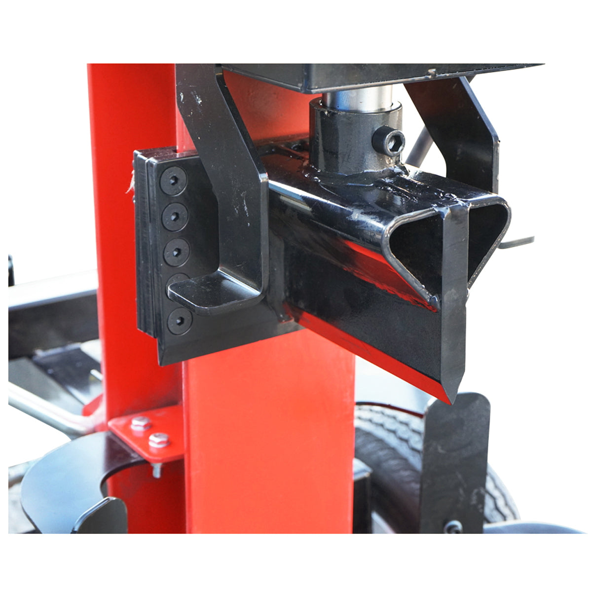 Függőleges rönkhasító, benzines motorral, 208 cm³, 22 tonnás hasítóerő, 610×400 mm rönkhöz, Breckner Germany