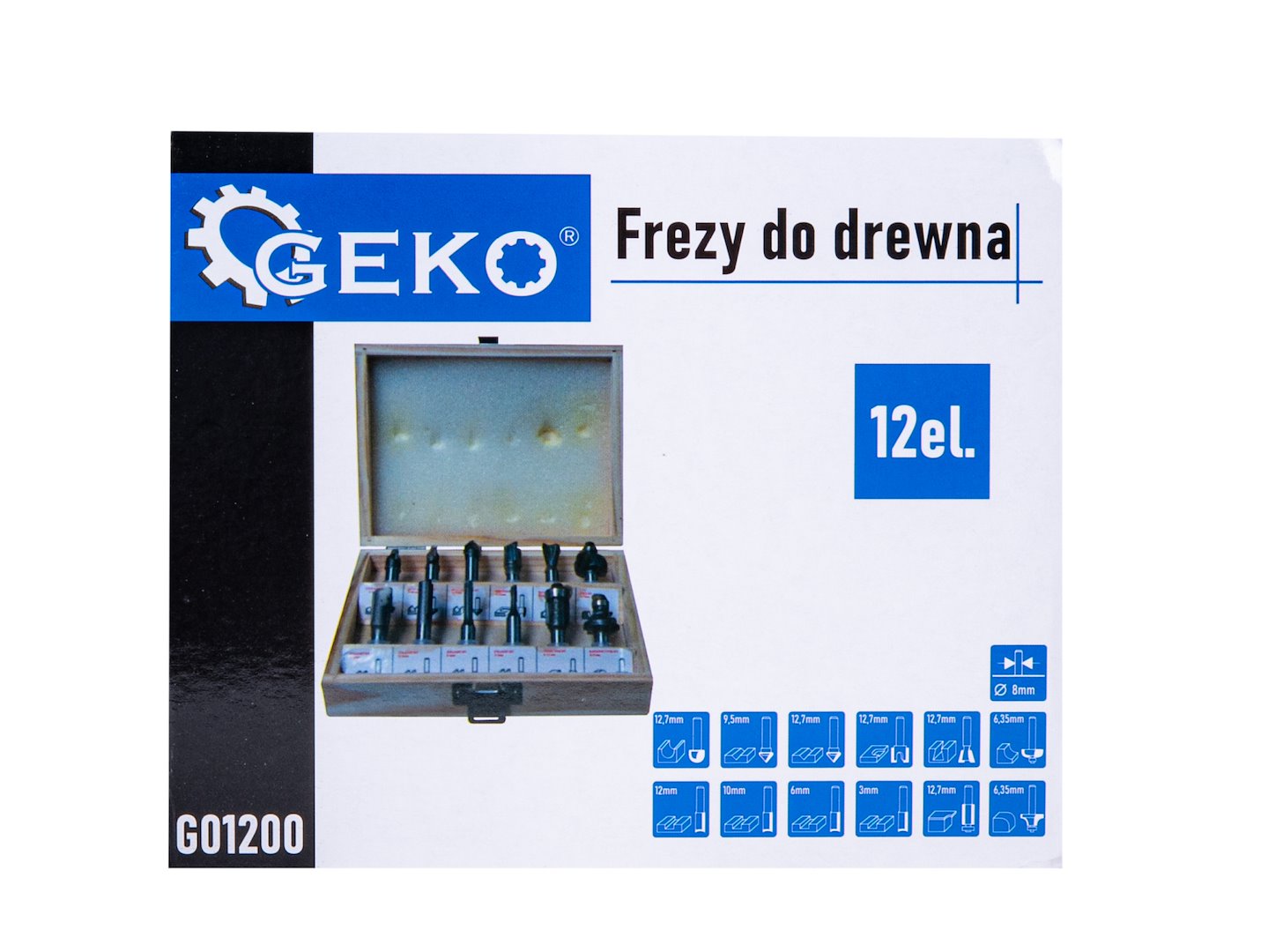 HSS MARÓFEJ KÉSZLET FÁHOZ 8 MM 12 DB GEKO