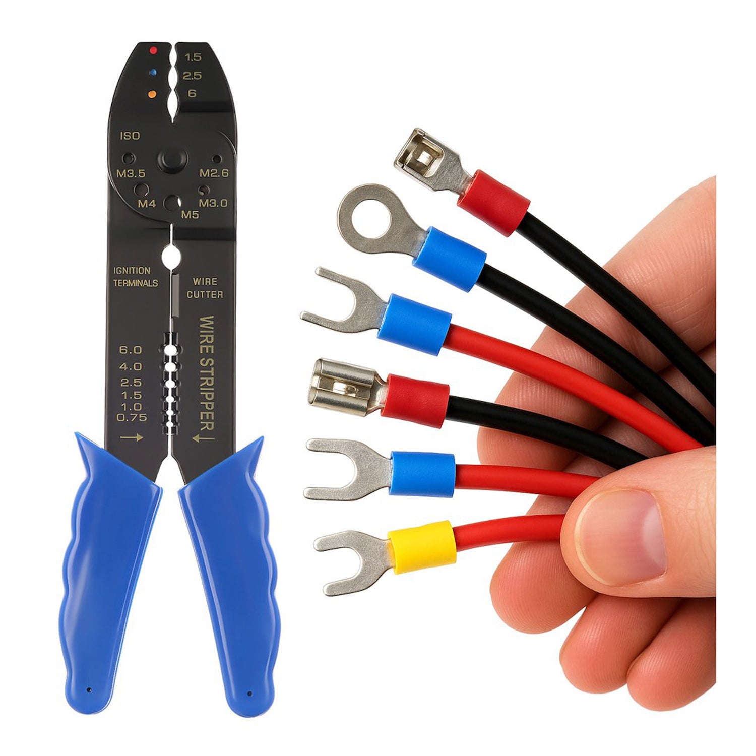 KRIMPELŐ FOGÓ 8" 0.5 - 5.0 MM² GEKO