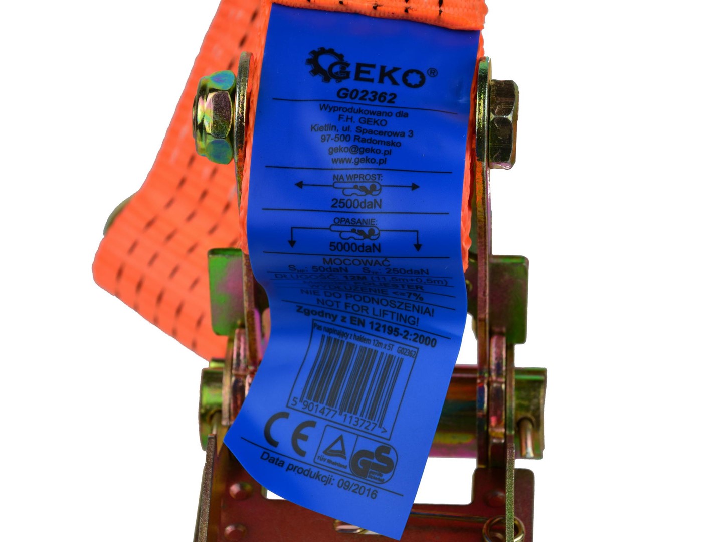 RÖGZÍTŐHEVEDER RACSNIVAL 12M 5T 50MM