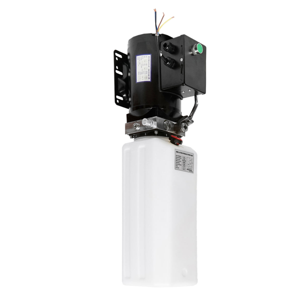 Billenőszivattyú 380V/50Hz, 2,2 kW, 170 bar nyomás, 10 literes műanyag tartállyal, Breckner Germany